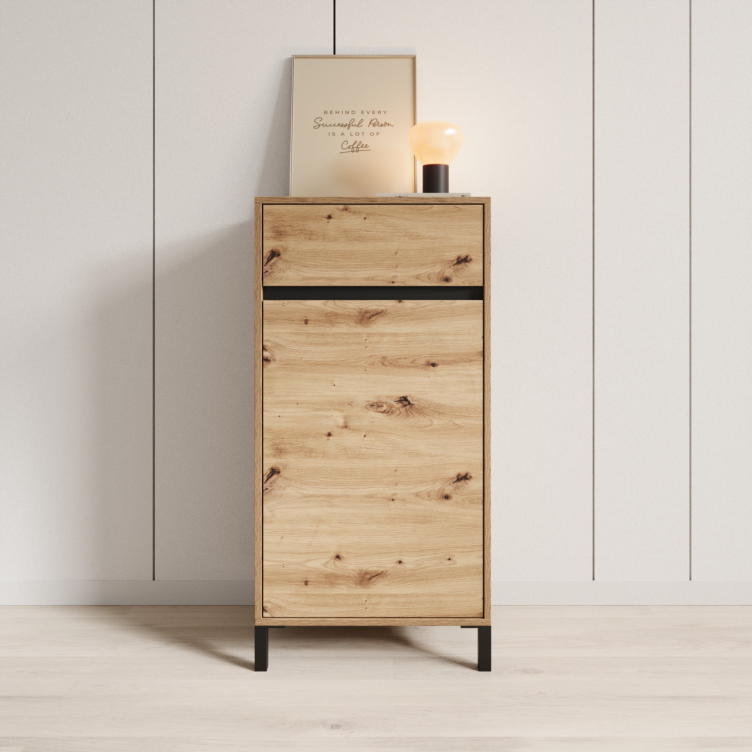 Alessa - Schoenenkast - Eiken - 55x40x110 cm - Image 3