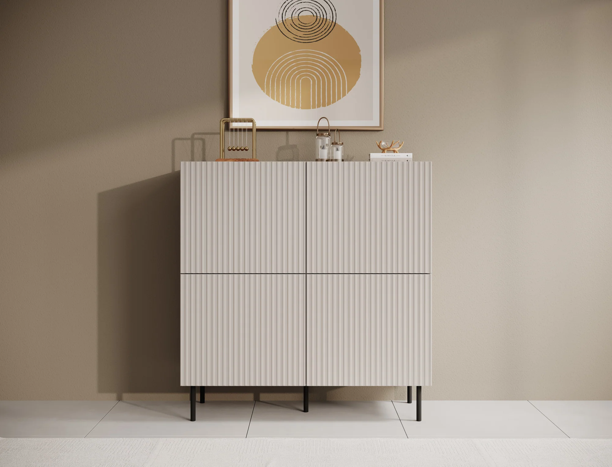 Alex - Dressoir - Beige - 101x42x106 cm - Image 2