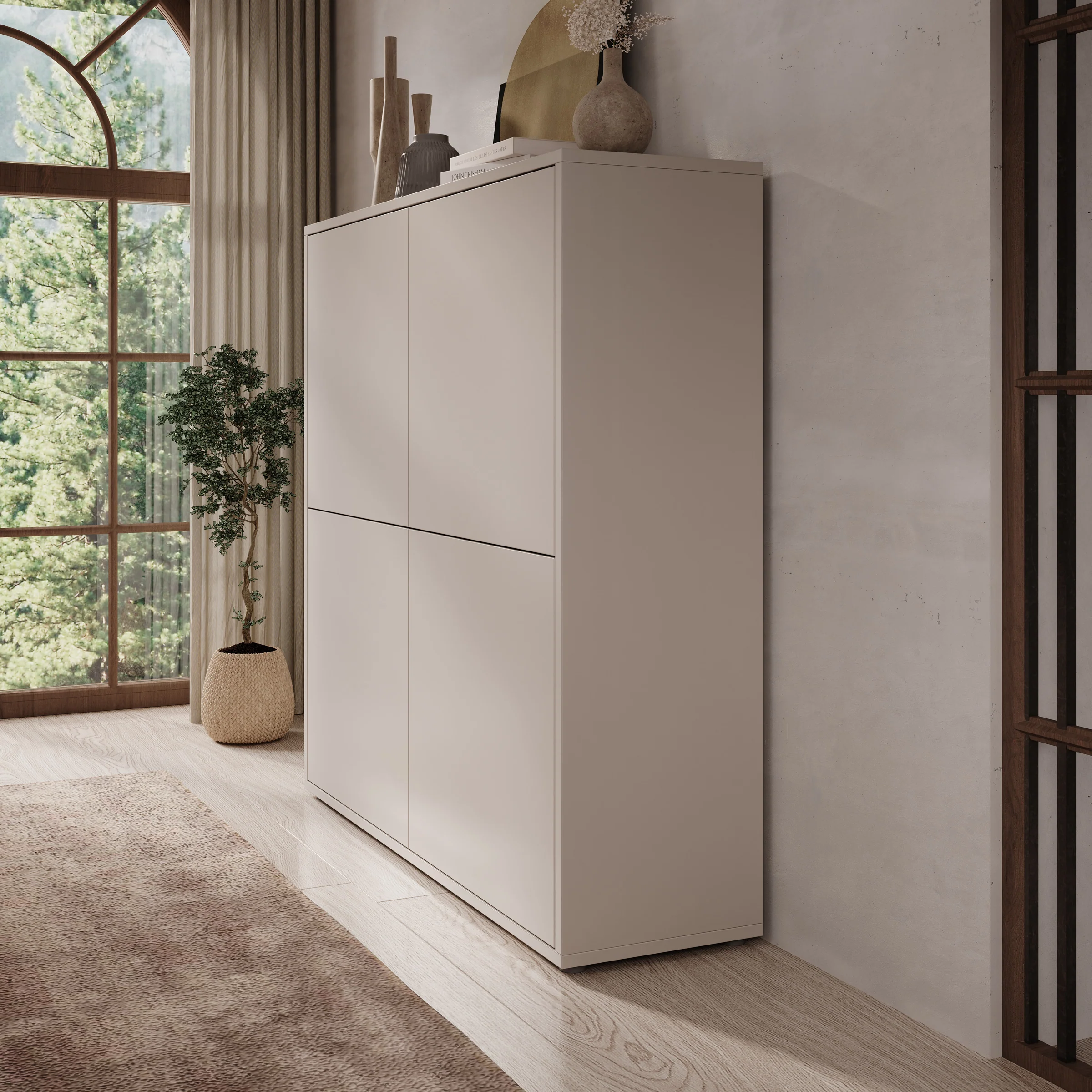 Amber - Dressoir - Beige - 125x35x122 cm - Image 4