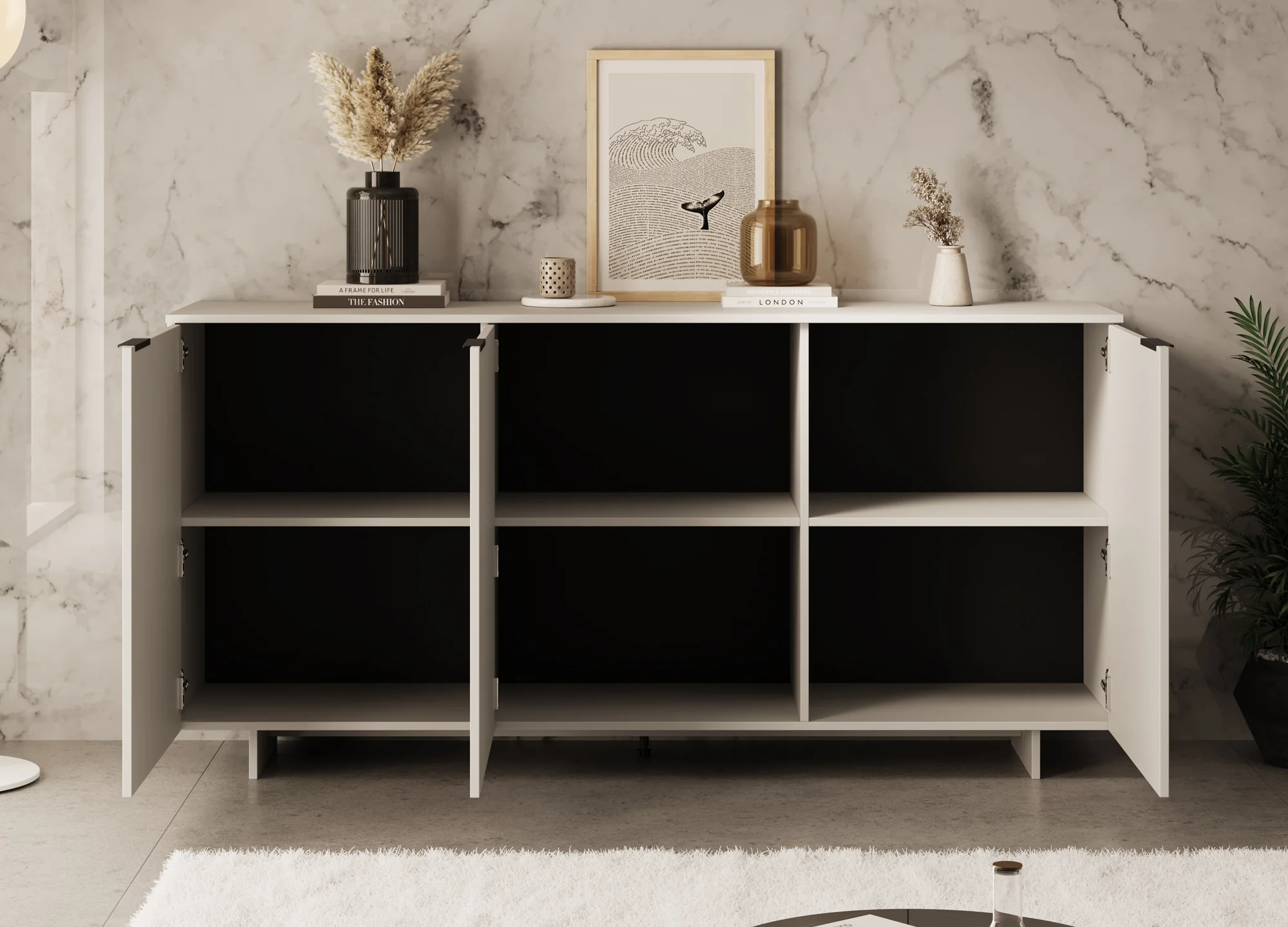 Ankara - Dressoir - Beige - 180x42x90 cm - Image 3