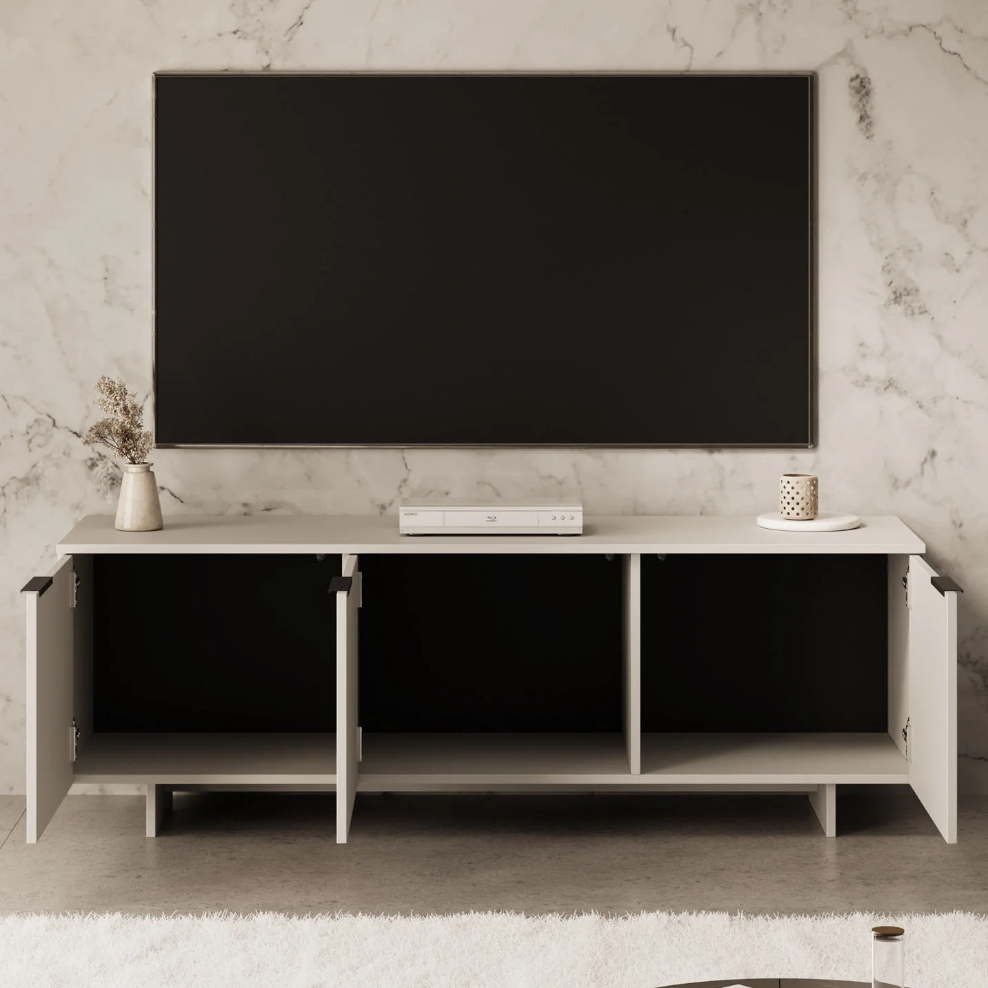Ankara - TV-Meubel - Beige - 150 cm - Image 2