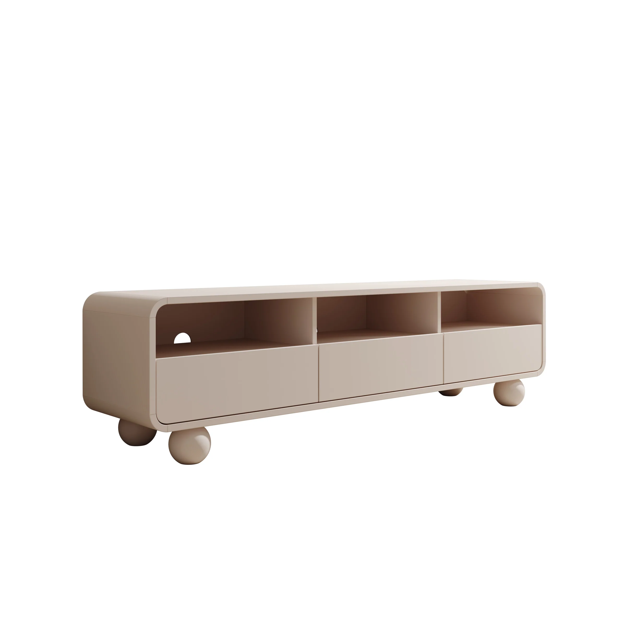 Anobo - TV-Meubel - Beige - 160x39x44 cm - Image 8