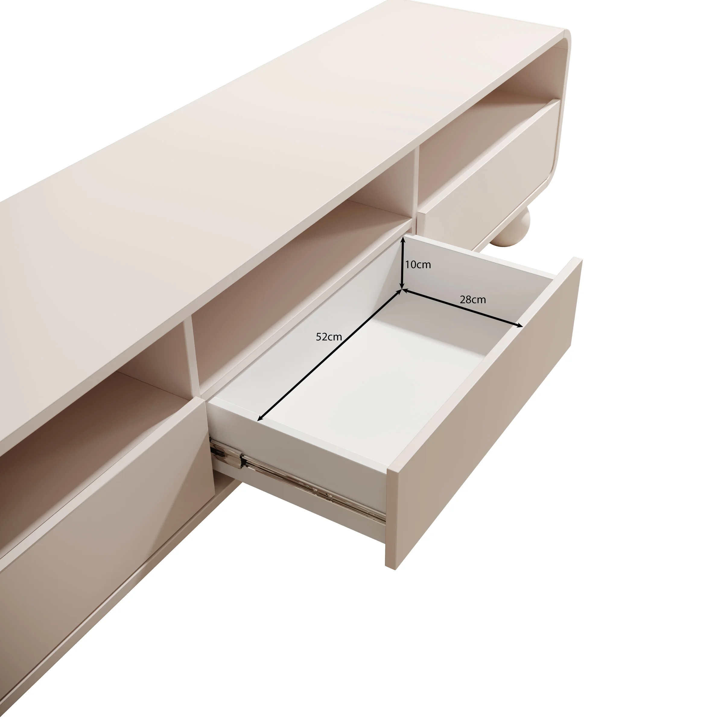 Anobo - TV-Meubel - Beige - 180x39x44 cm - Image 7
