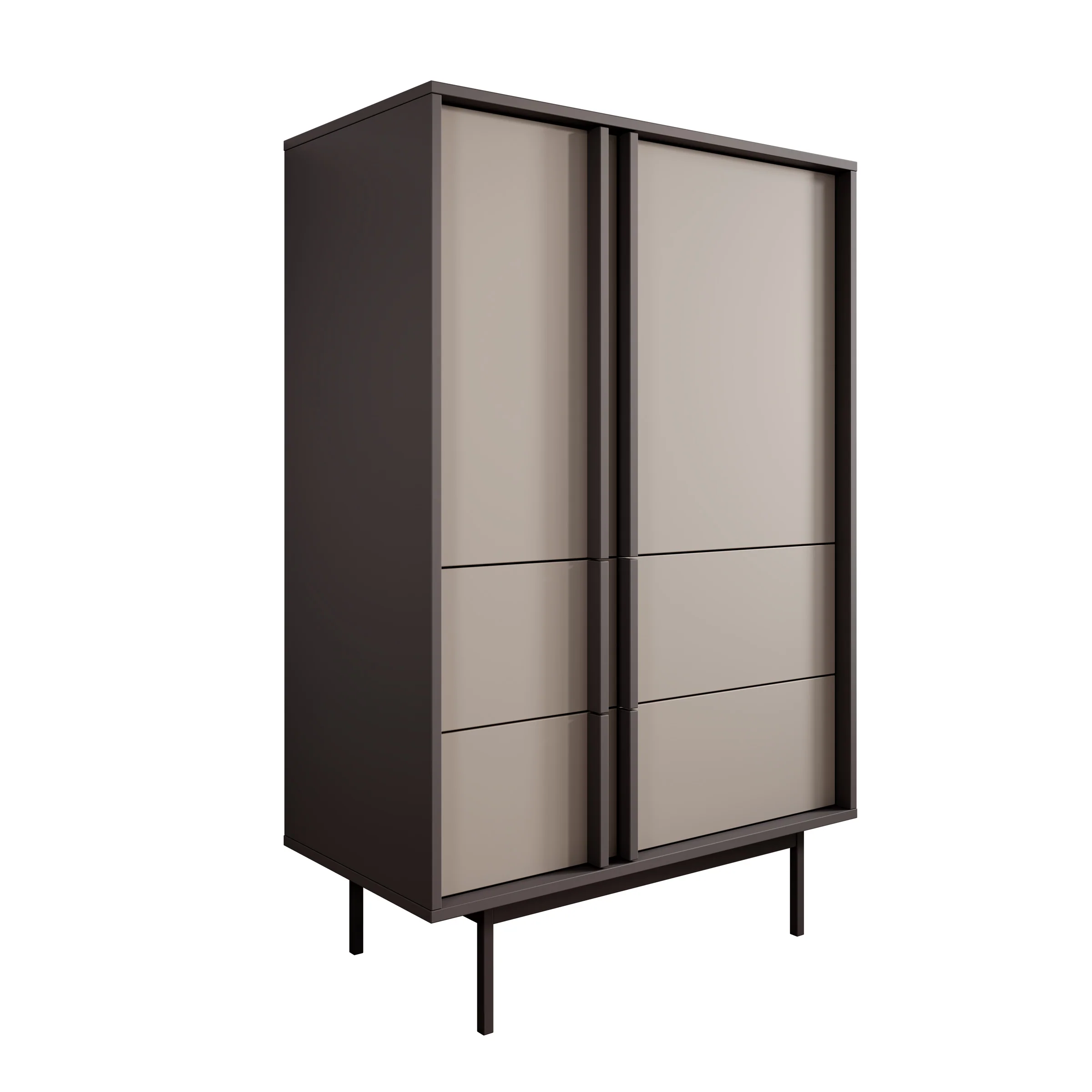 Antigo - Dressoir - Beige/Antraciet - 83x43x127 cm - Image 7