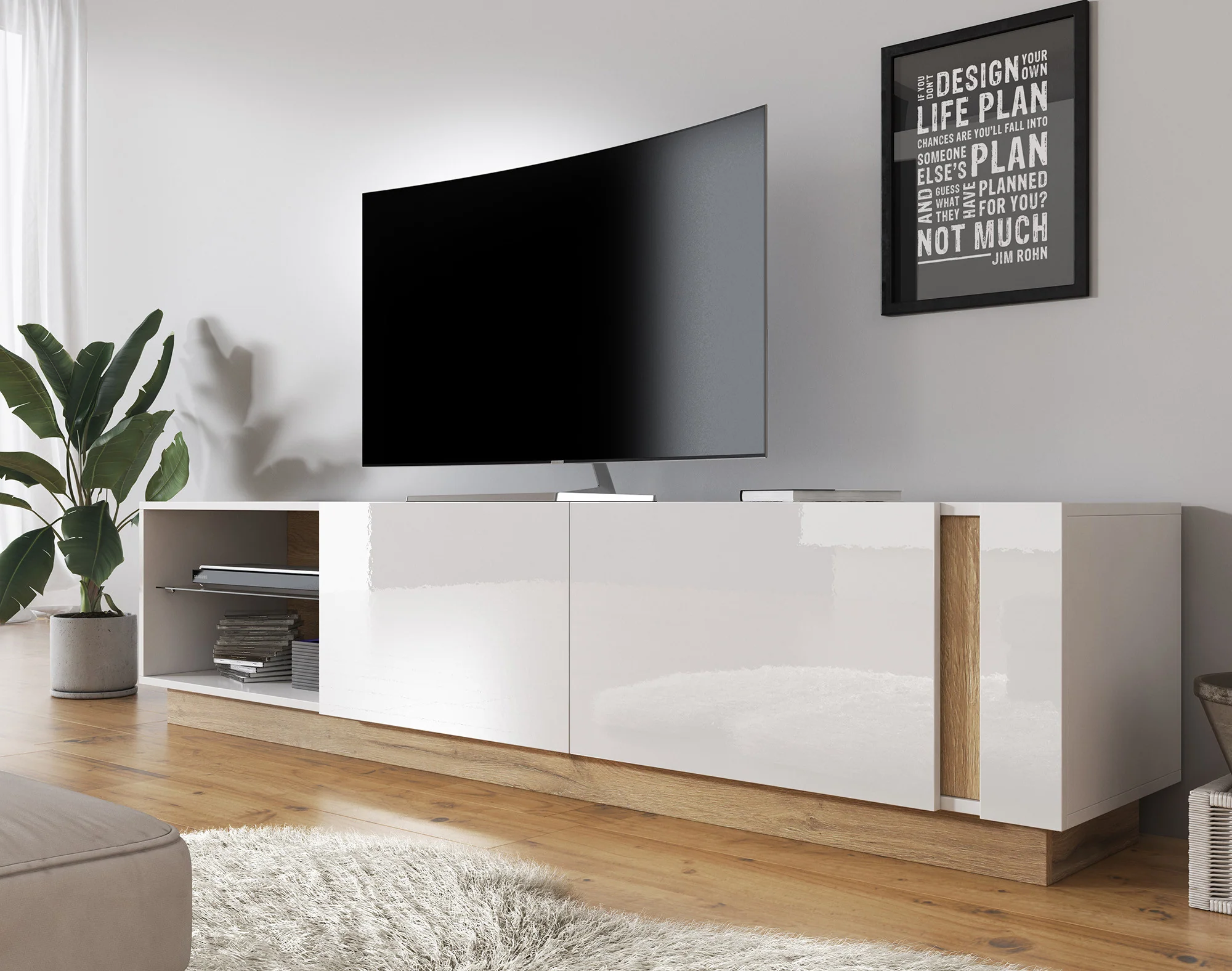Ashley 2 - Woonkamer - Wit/eiken - Image 4