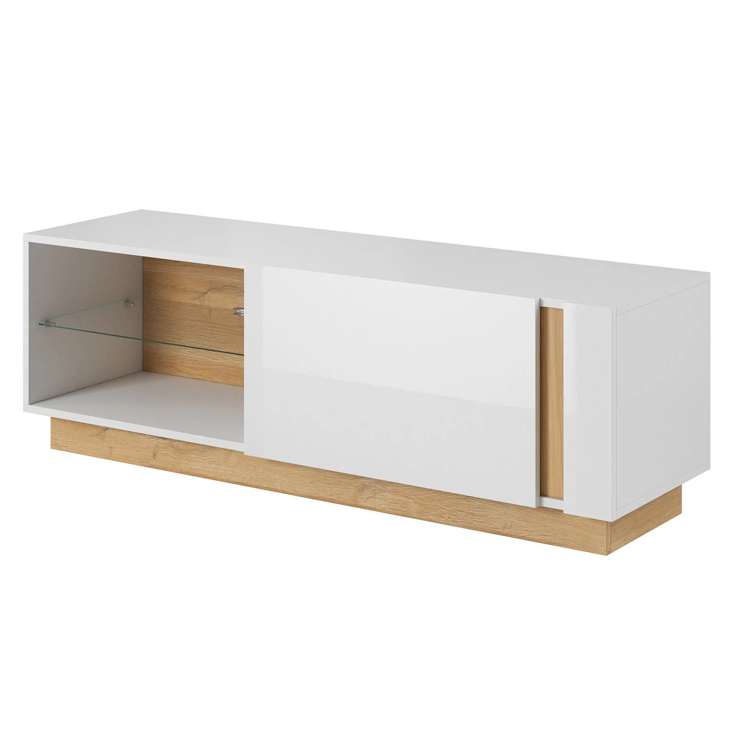 Ashley - TV-Meubel - Wit/eiken - 138 cm - Image 5