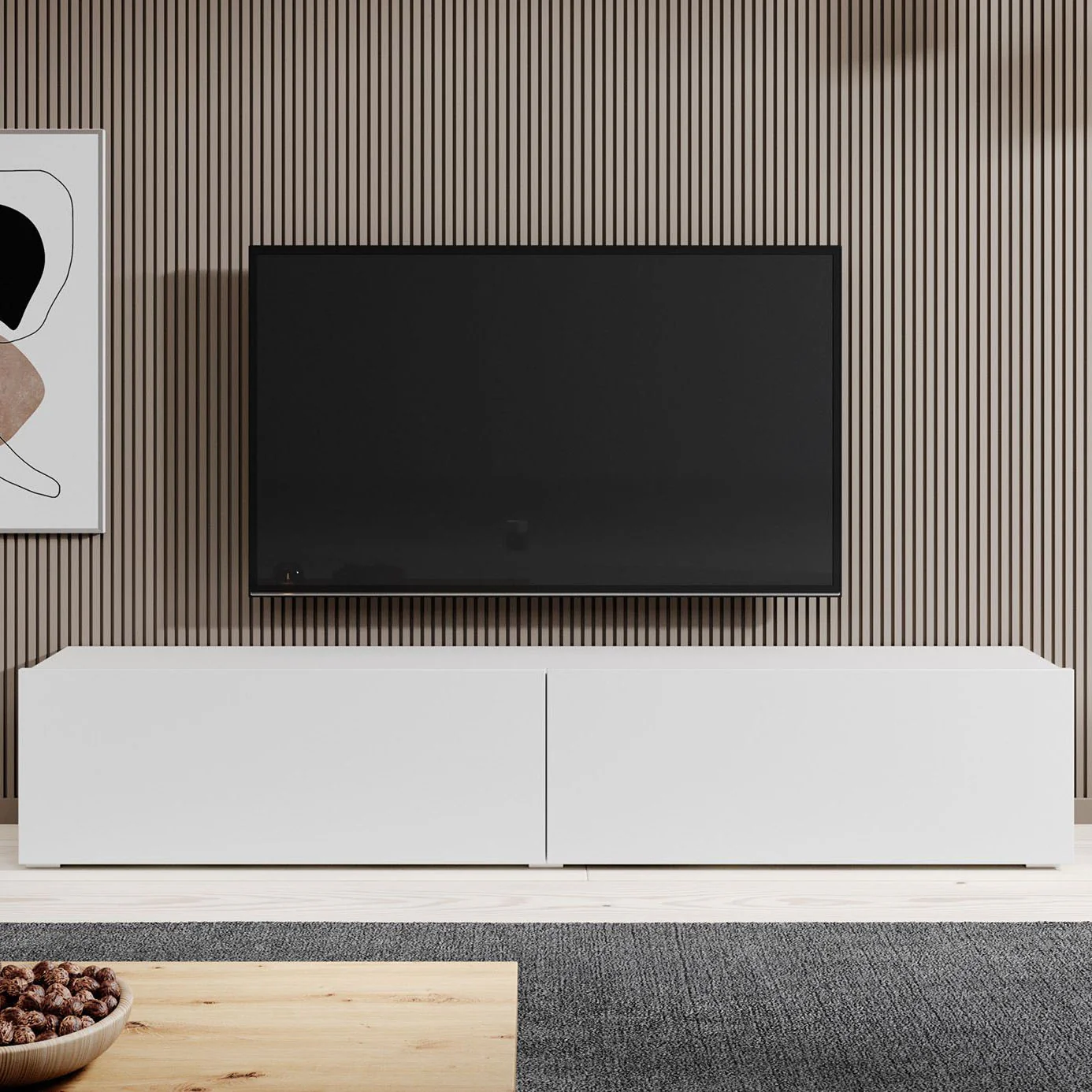 Asilento - TV-Meubel - Mat wit - 180 cm - Image 6