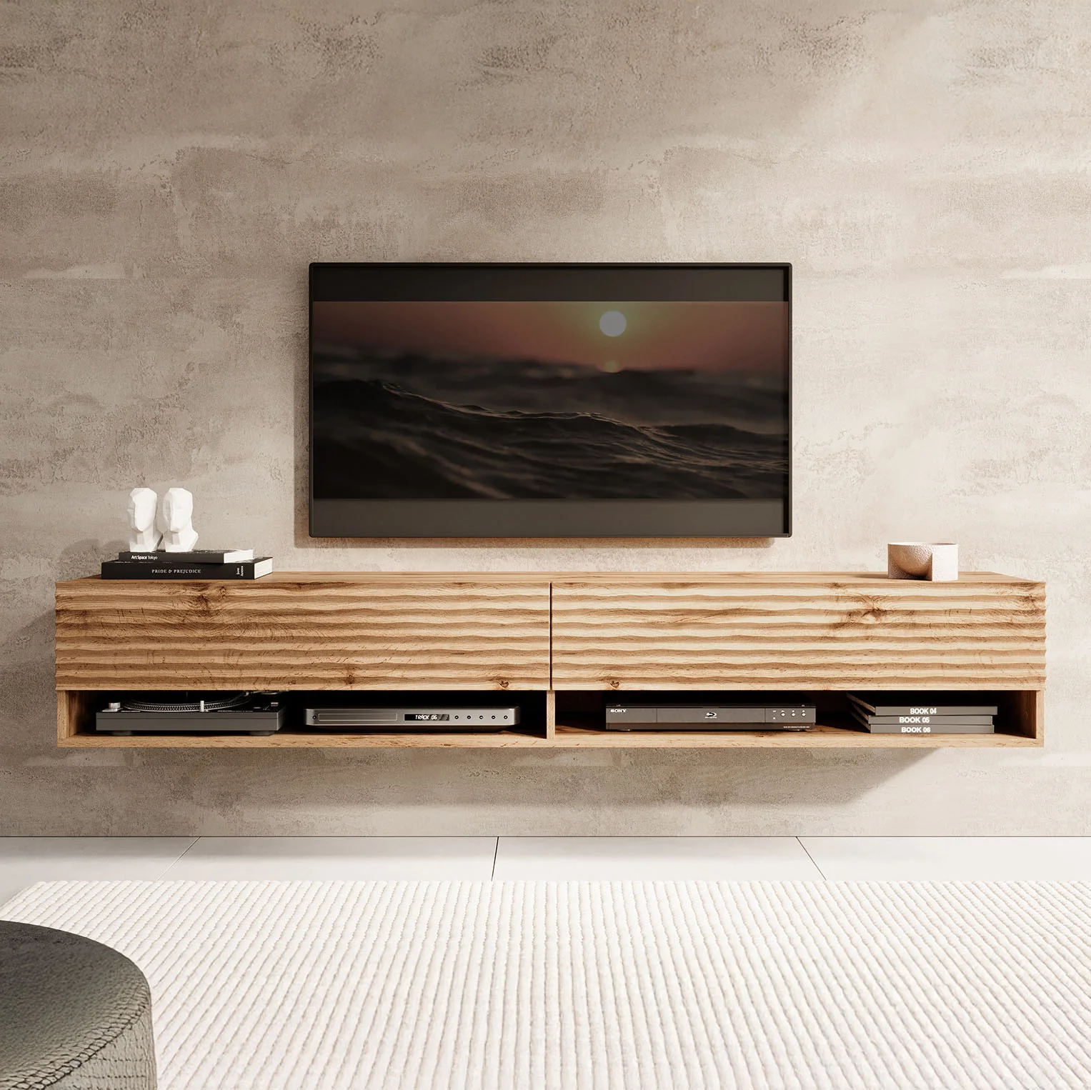 Asino - TV-Meubel  - Wave eiken  - 180 cm - Image 7