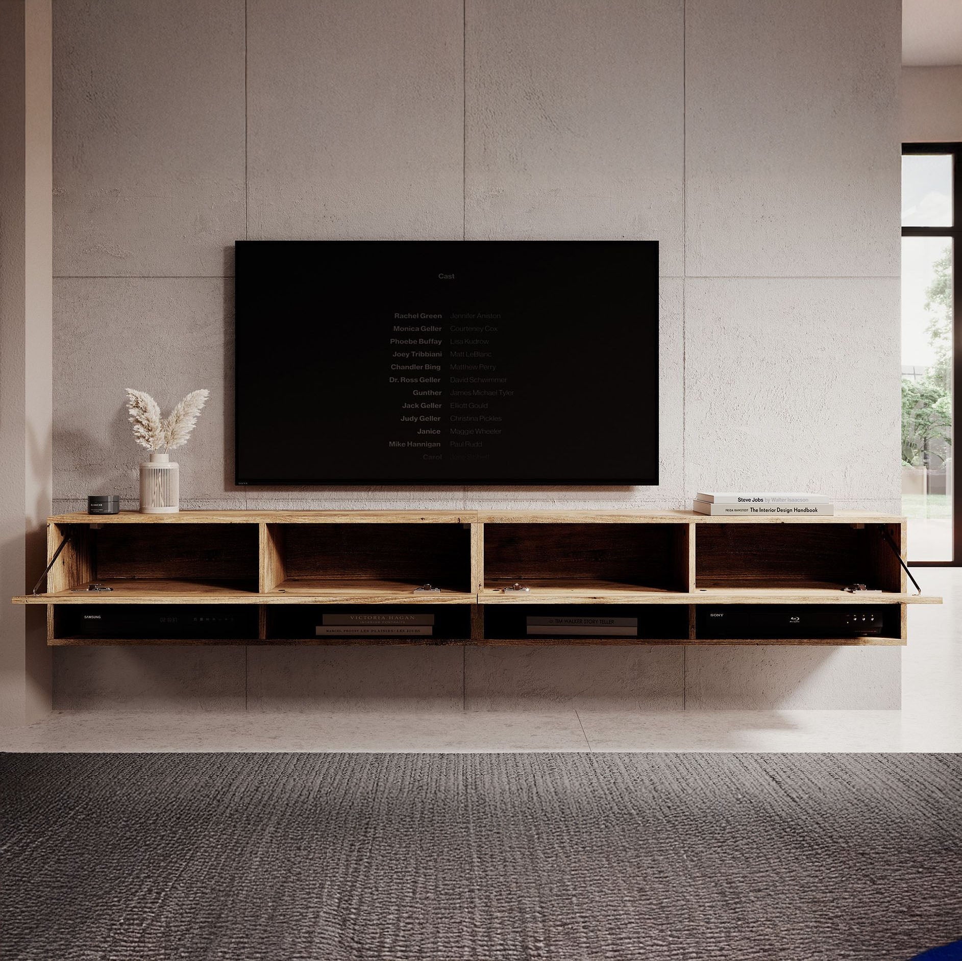 Asino - TV-Meubel  - Kastanje - 200 cm - Image 2