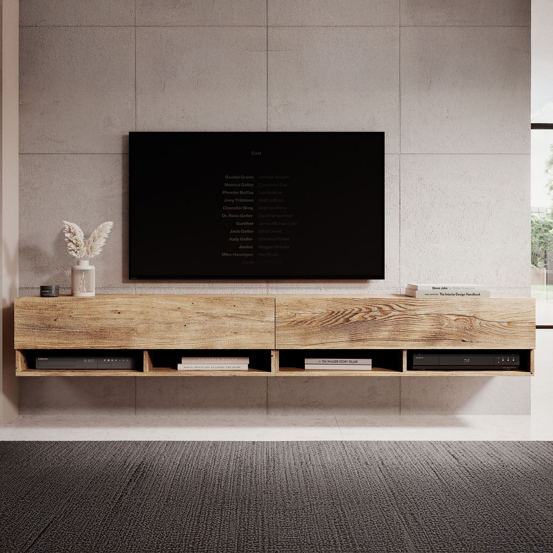 Asino - TV-Meubel  - Kastanje - 200 cm - Image 3