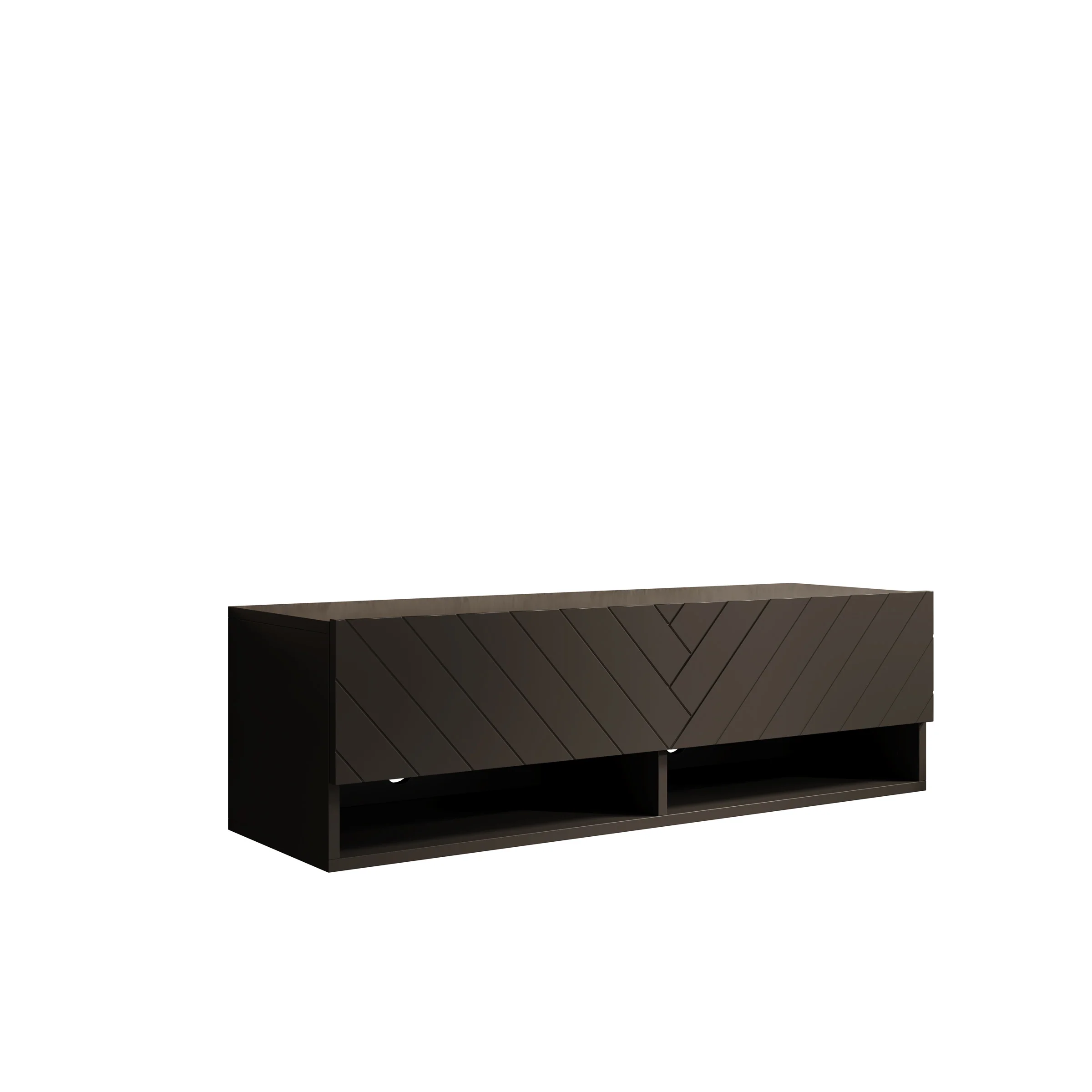 Asino - TV-Meubel  - Zwart visgraat - 100x31x30 cm - Image 7