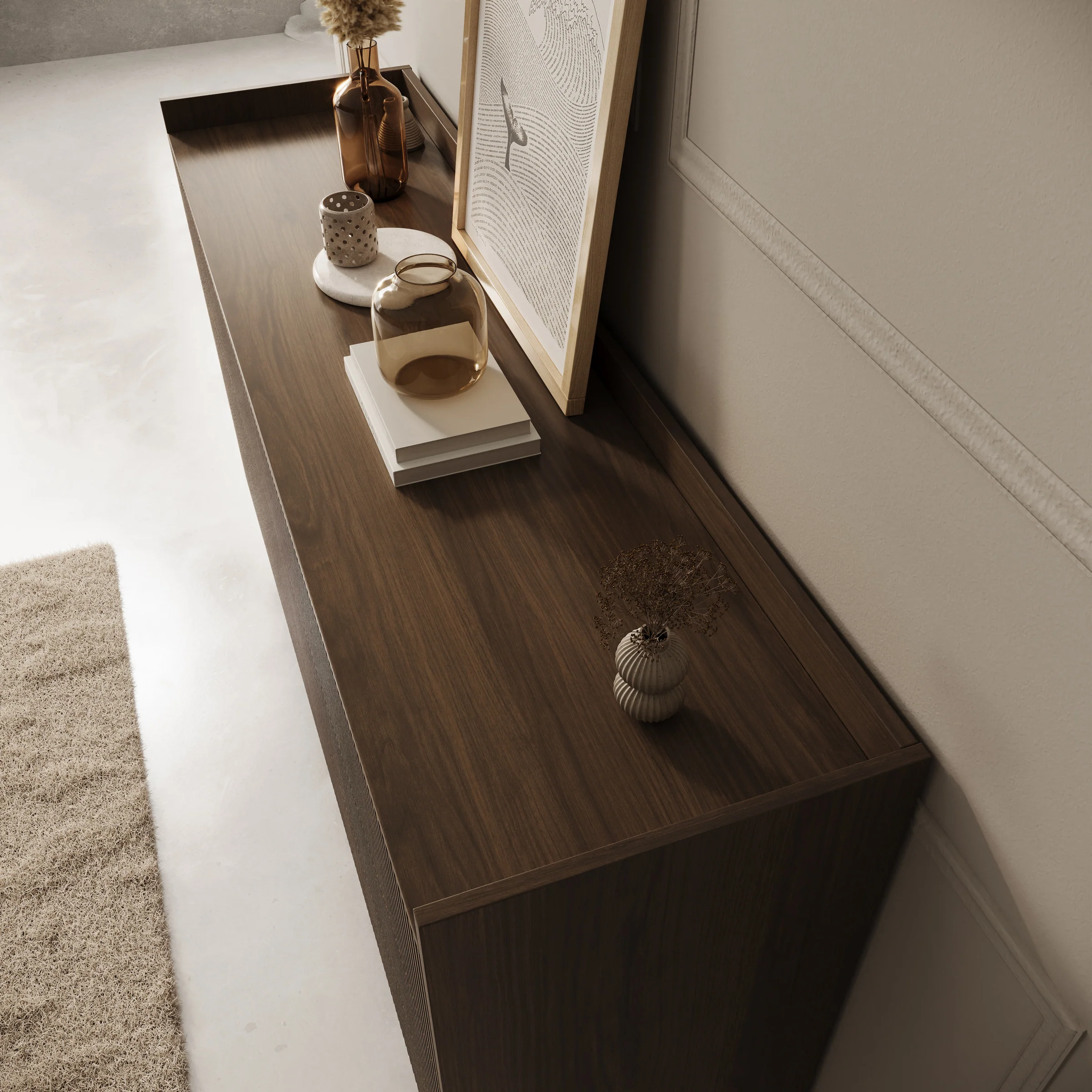 Asty - Ladekast met 6 lades - Donker eiken - 150x41x92 cm - Image 5