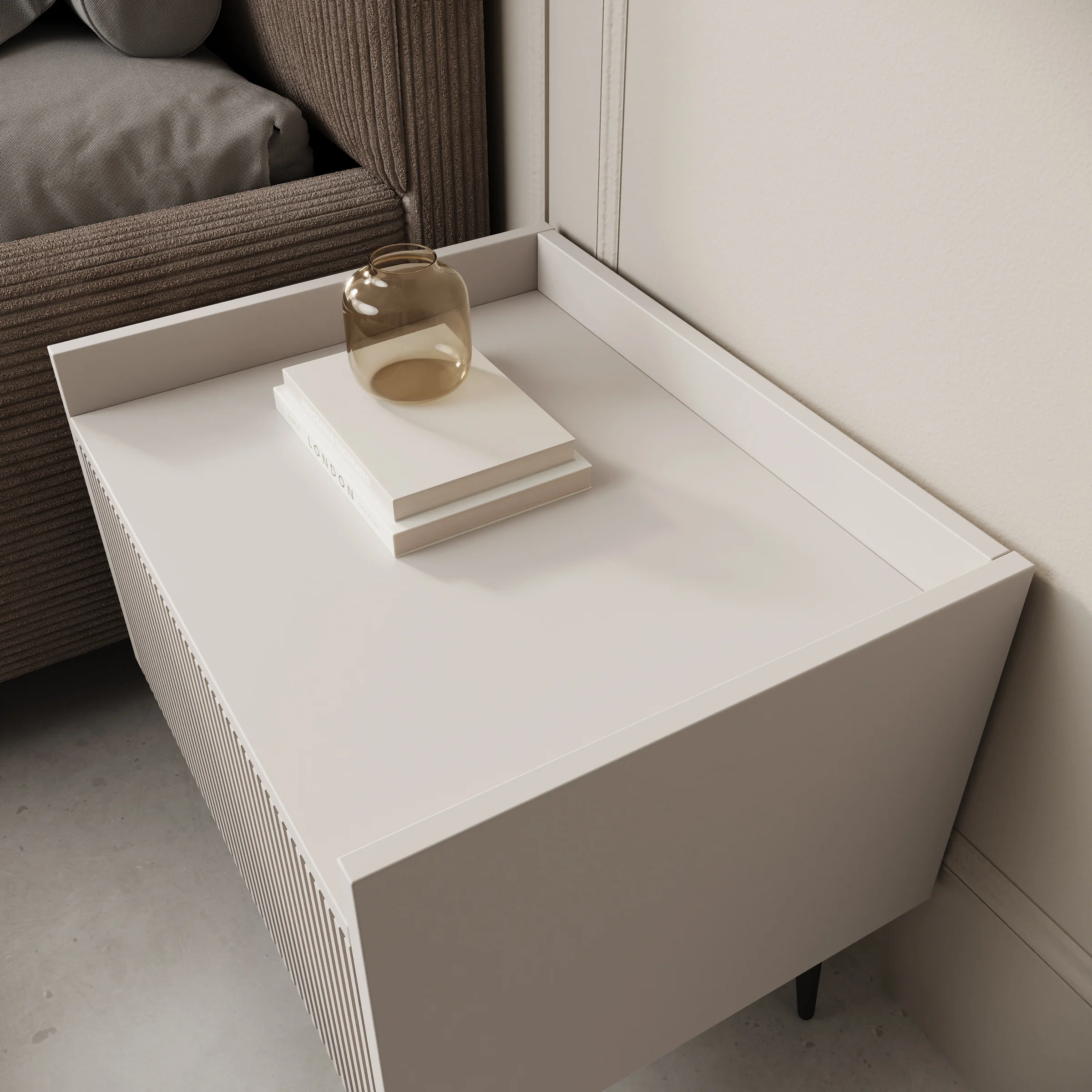 Asty - Nachtkastje - Beige - 52x41x45 cm - Image 4