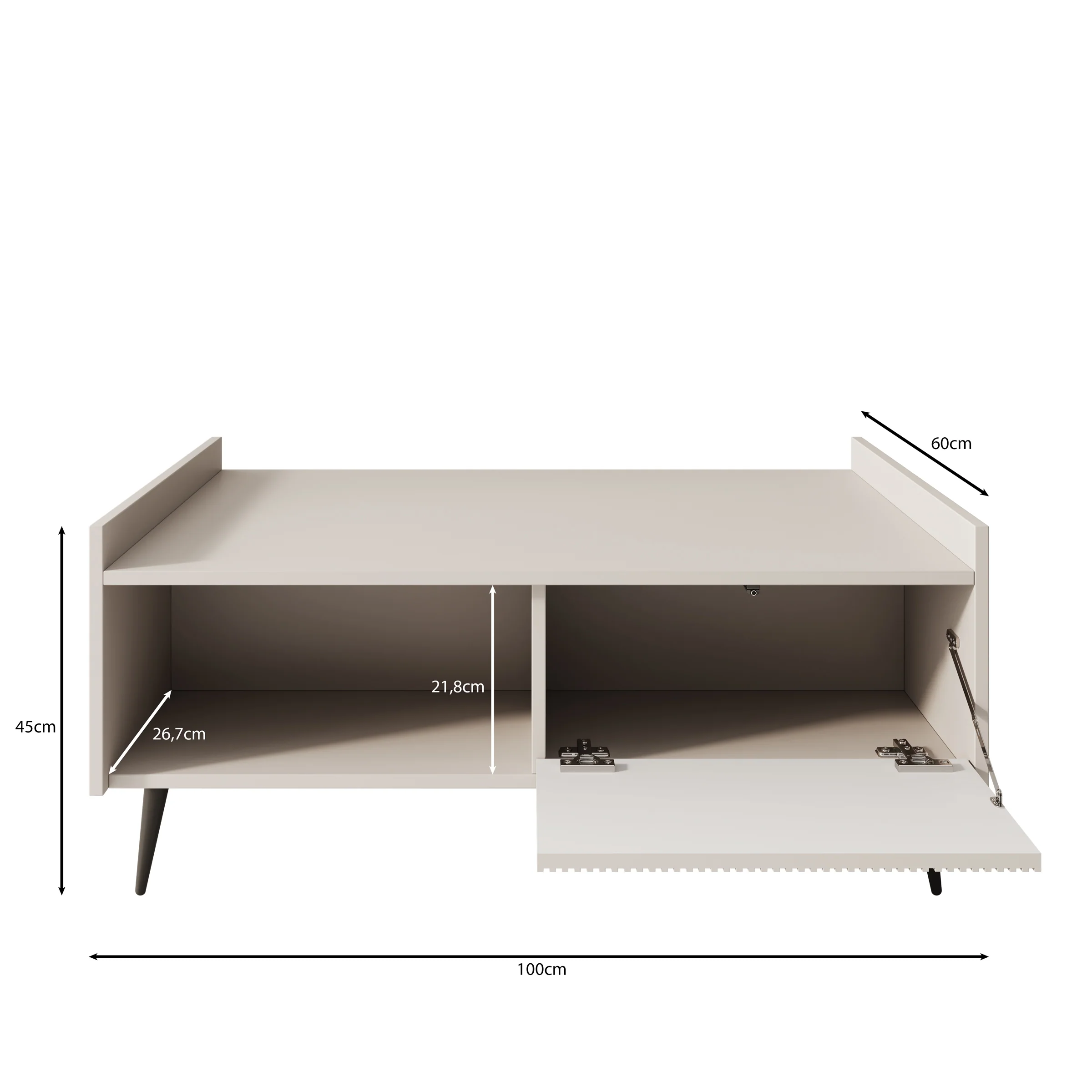 Asty - Salontafel - Beige - 100x60x45 cm - Image 5