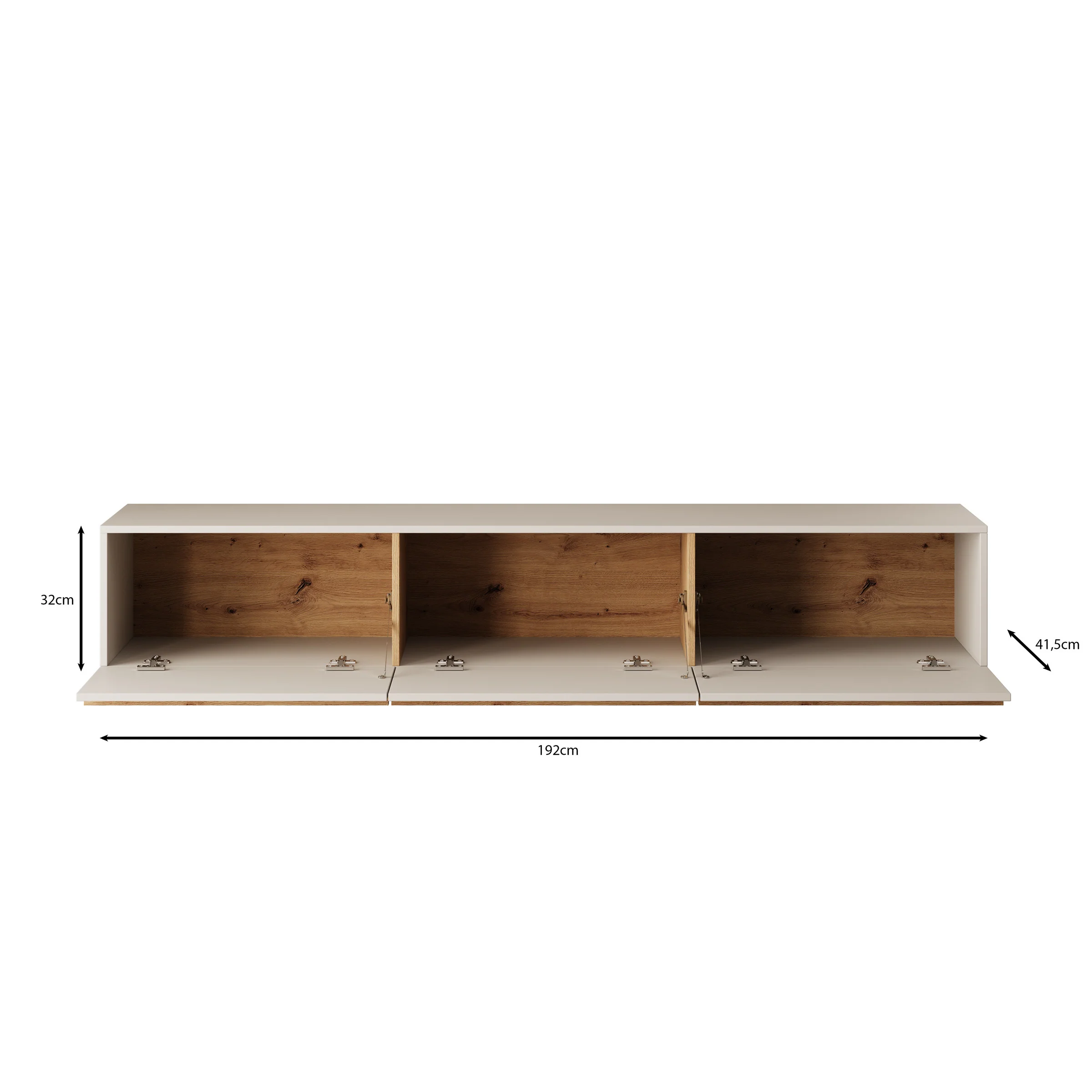 Arda - TV-Meubel - Beige - 192x42x32 cm - Image 5
