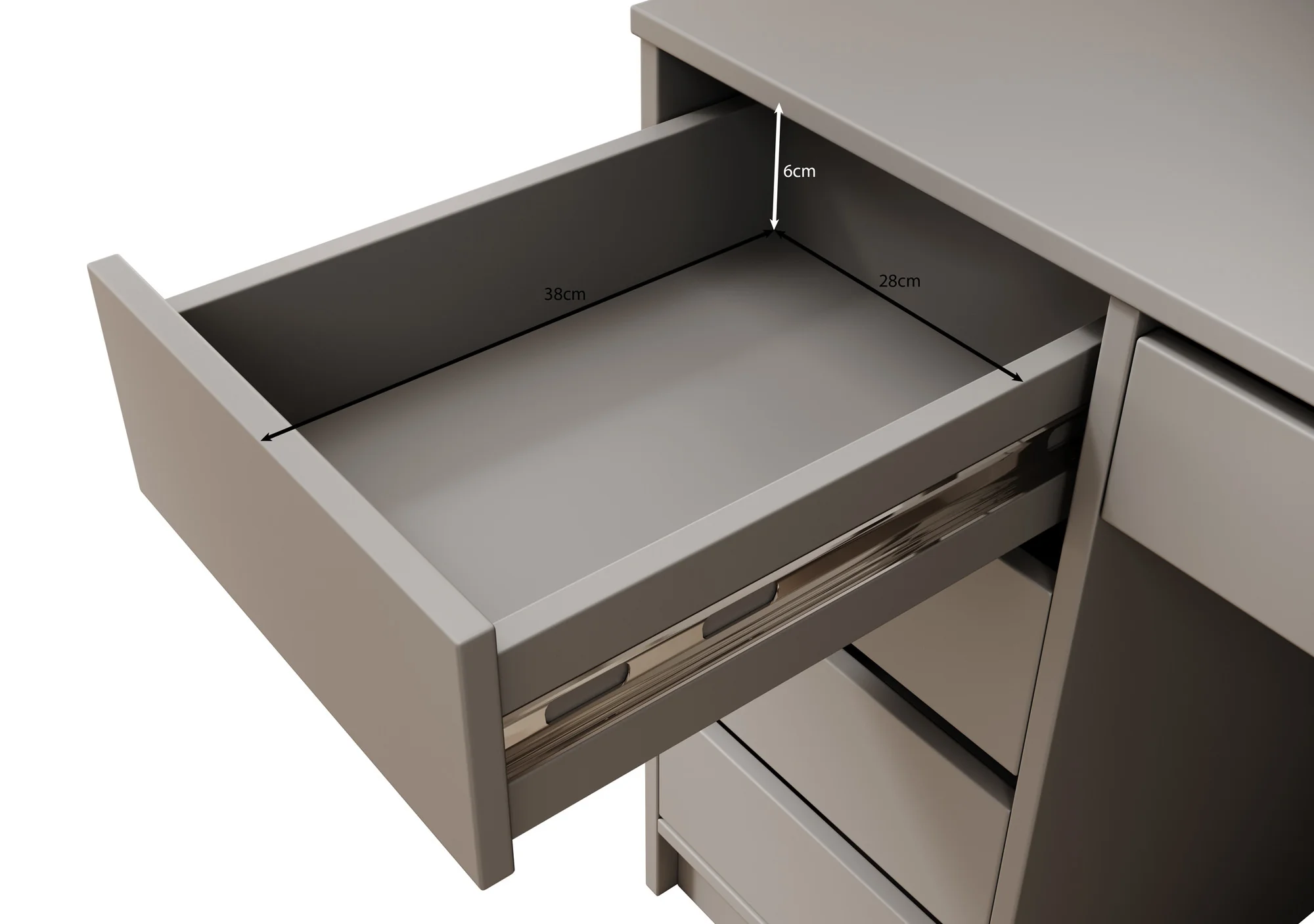 Avio 2 - Bureau - Antraciet - 154x55 cm - Image 7
