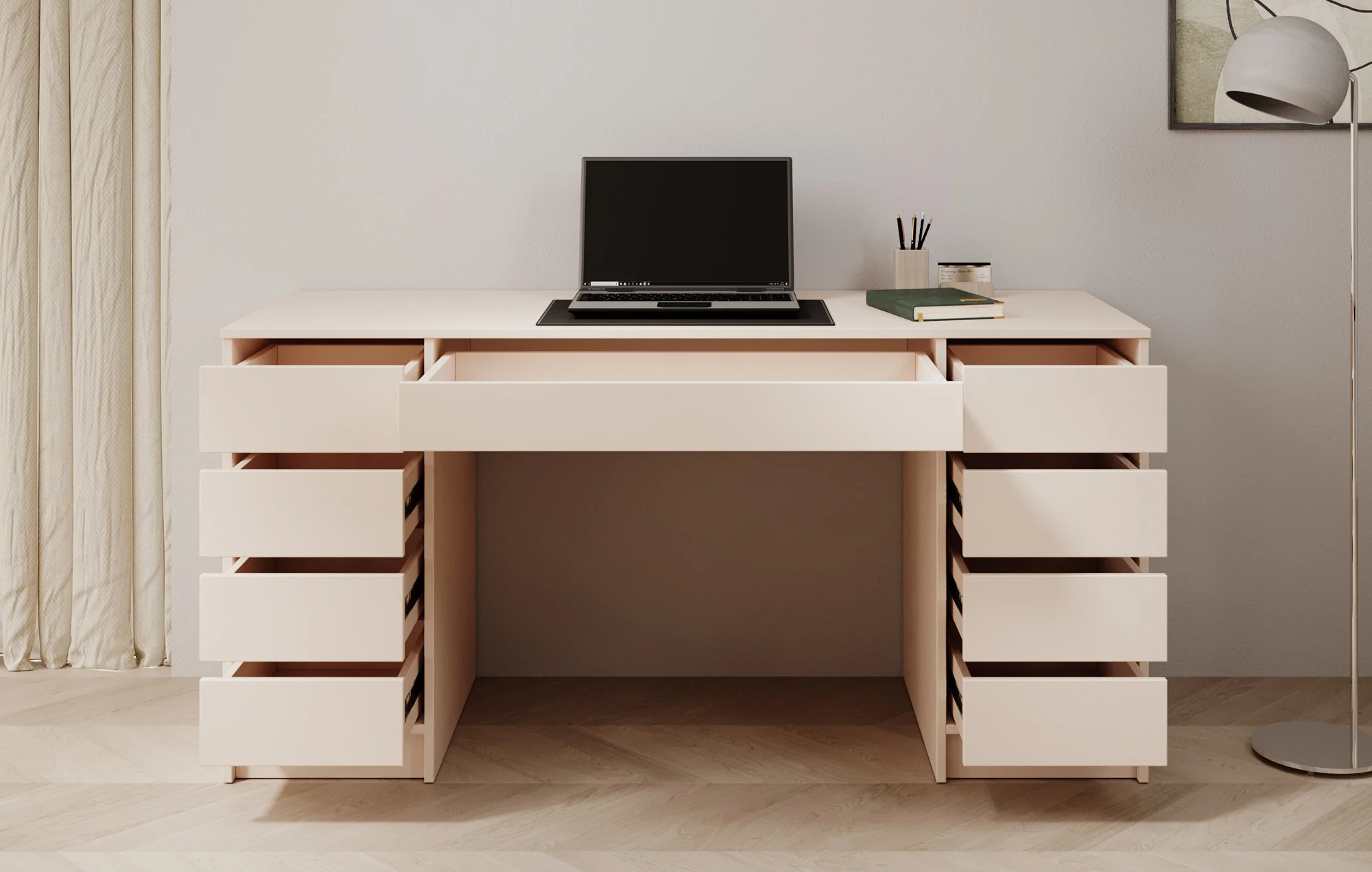 Avio 2 - Bureau - Beige - 154x55 cm - Image 2