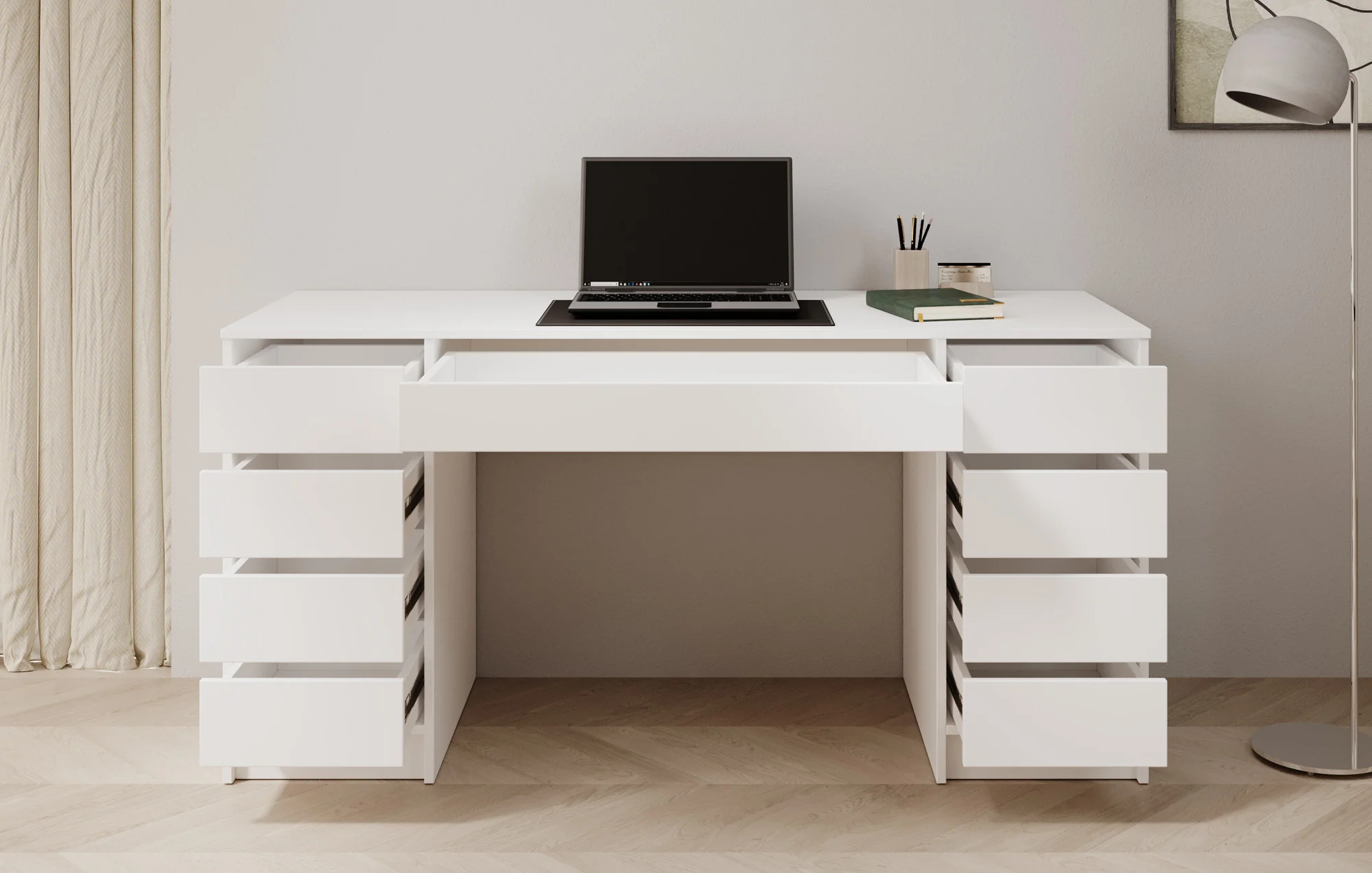 Avio 2 - Bureau - Wit - 154x55 cm - Image 2