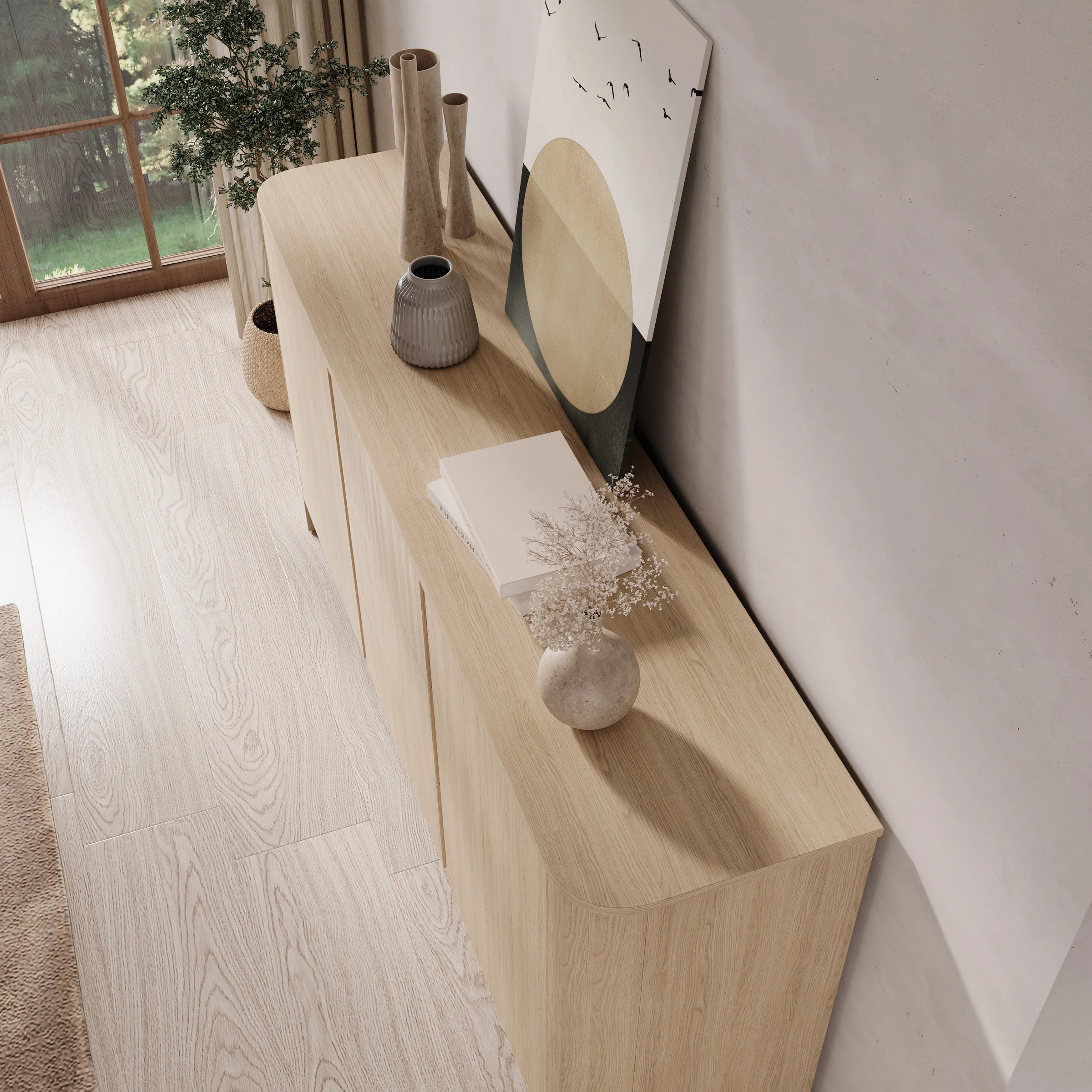Barbados - Dressoir - Eiken - 168x39x84 cm - Image 5