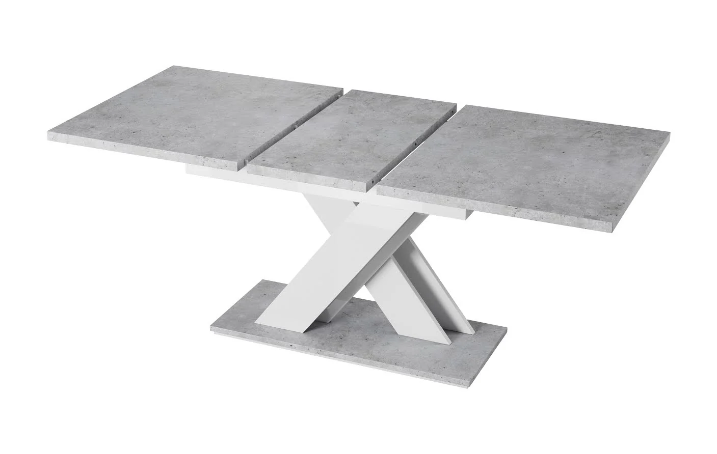 Bari - Eetkamertafel - Betonlook/wit - 140x80x75 cm - Image 3
