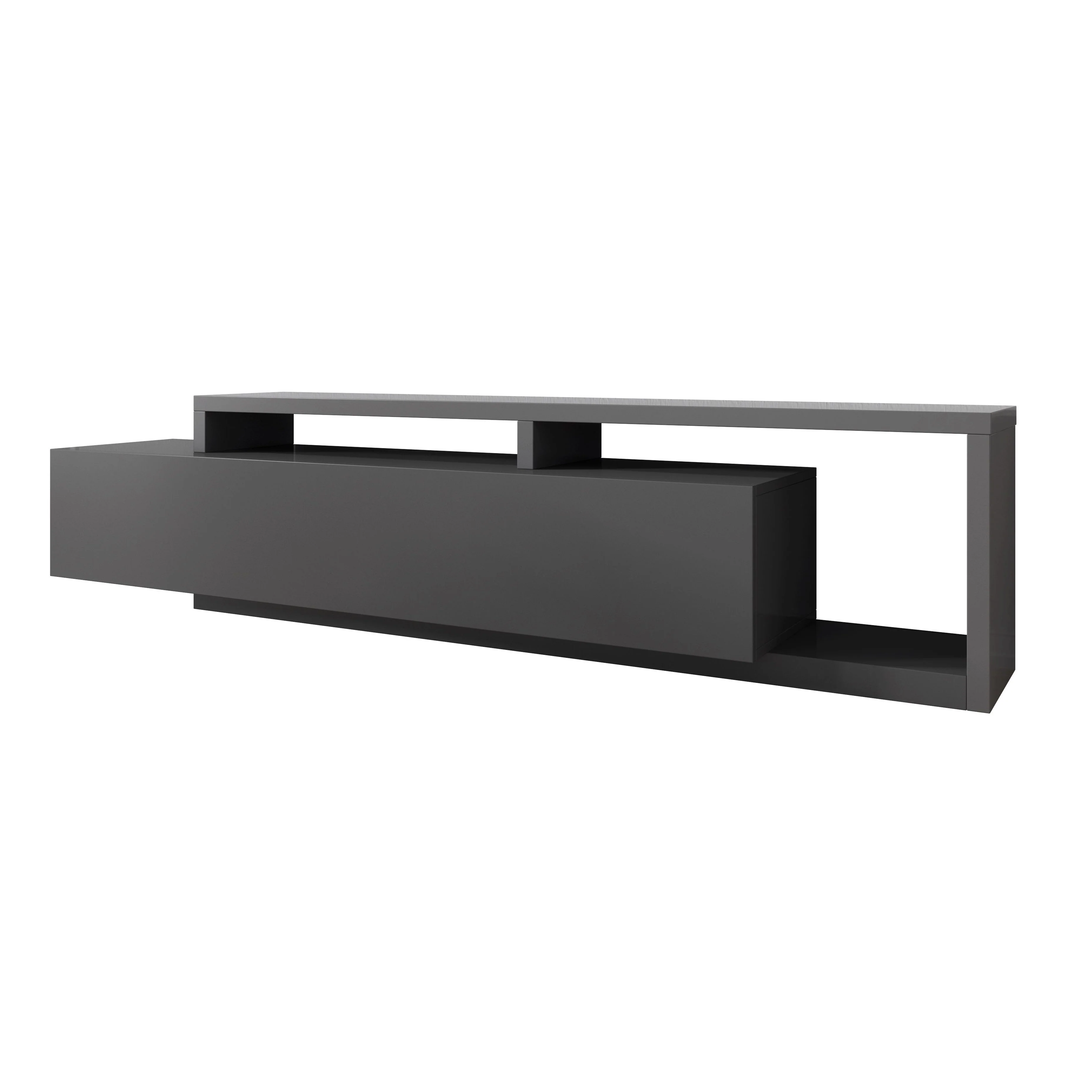 Bello - TV-Meubel met lade - Antraciet  - 219 cm - Image 6