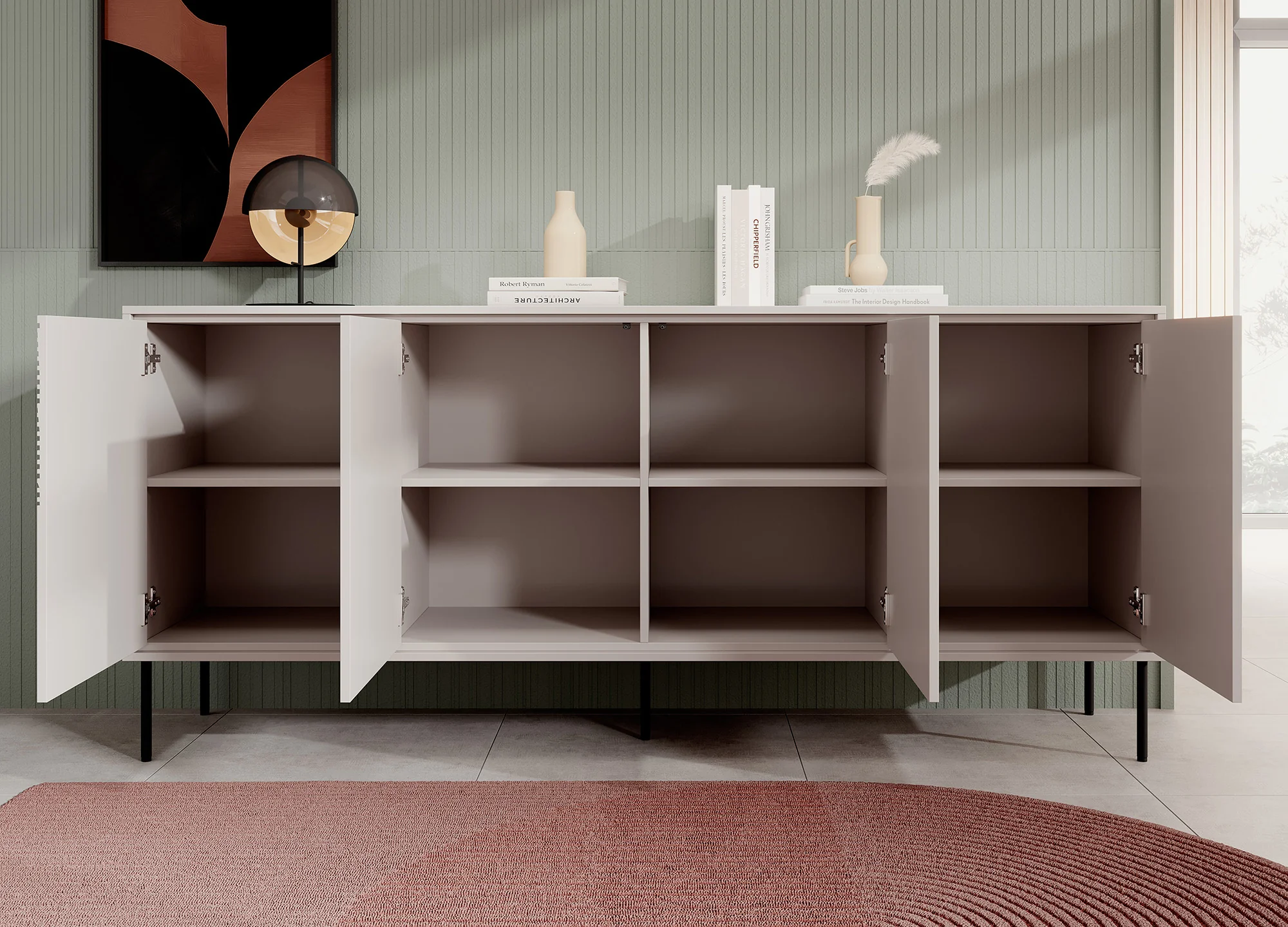 Blanes - Dressoir - Beige - 200x45x88 cm - Image 3