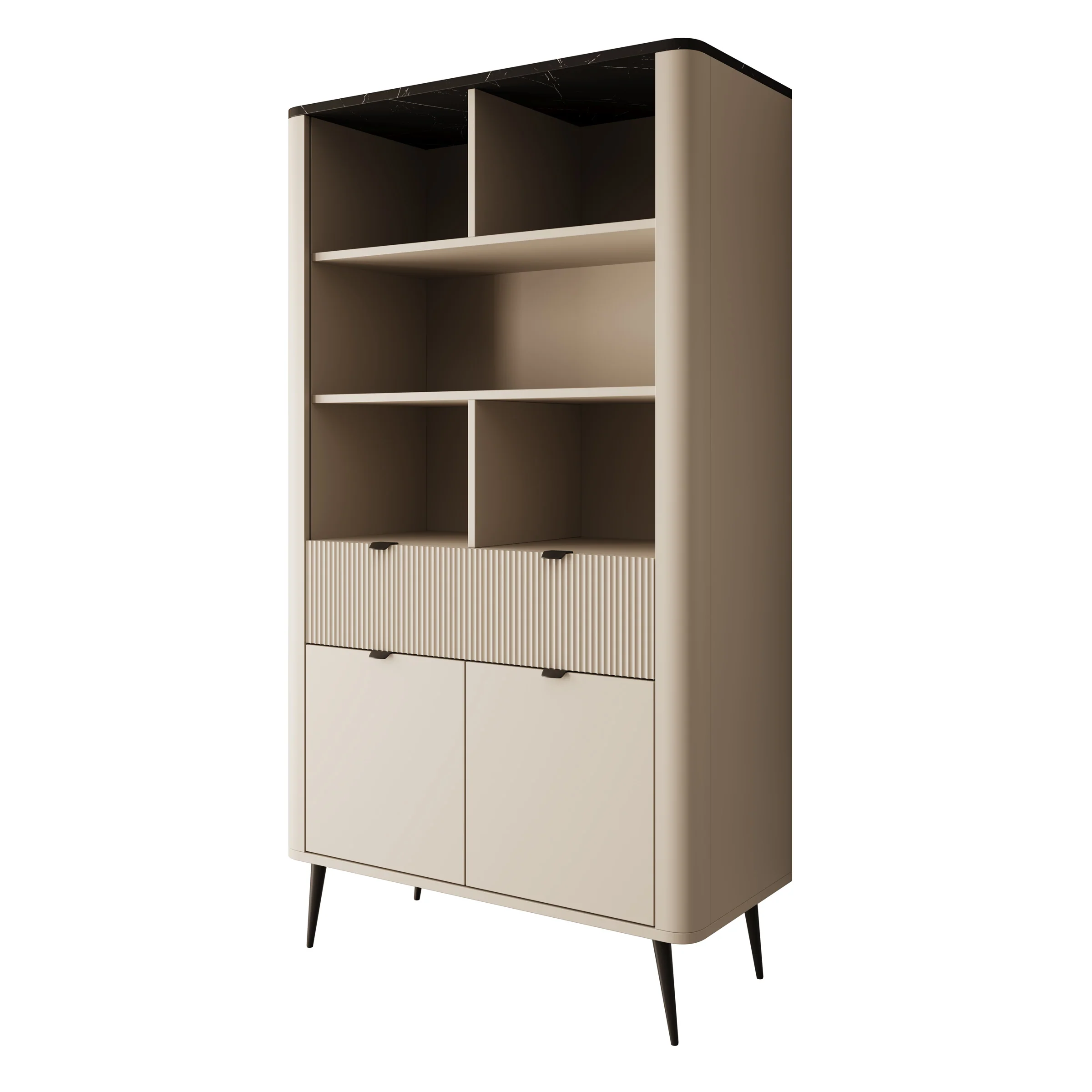 Mace - Boekenkast - Beige - 90x40x163 cm - Image 7