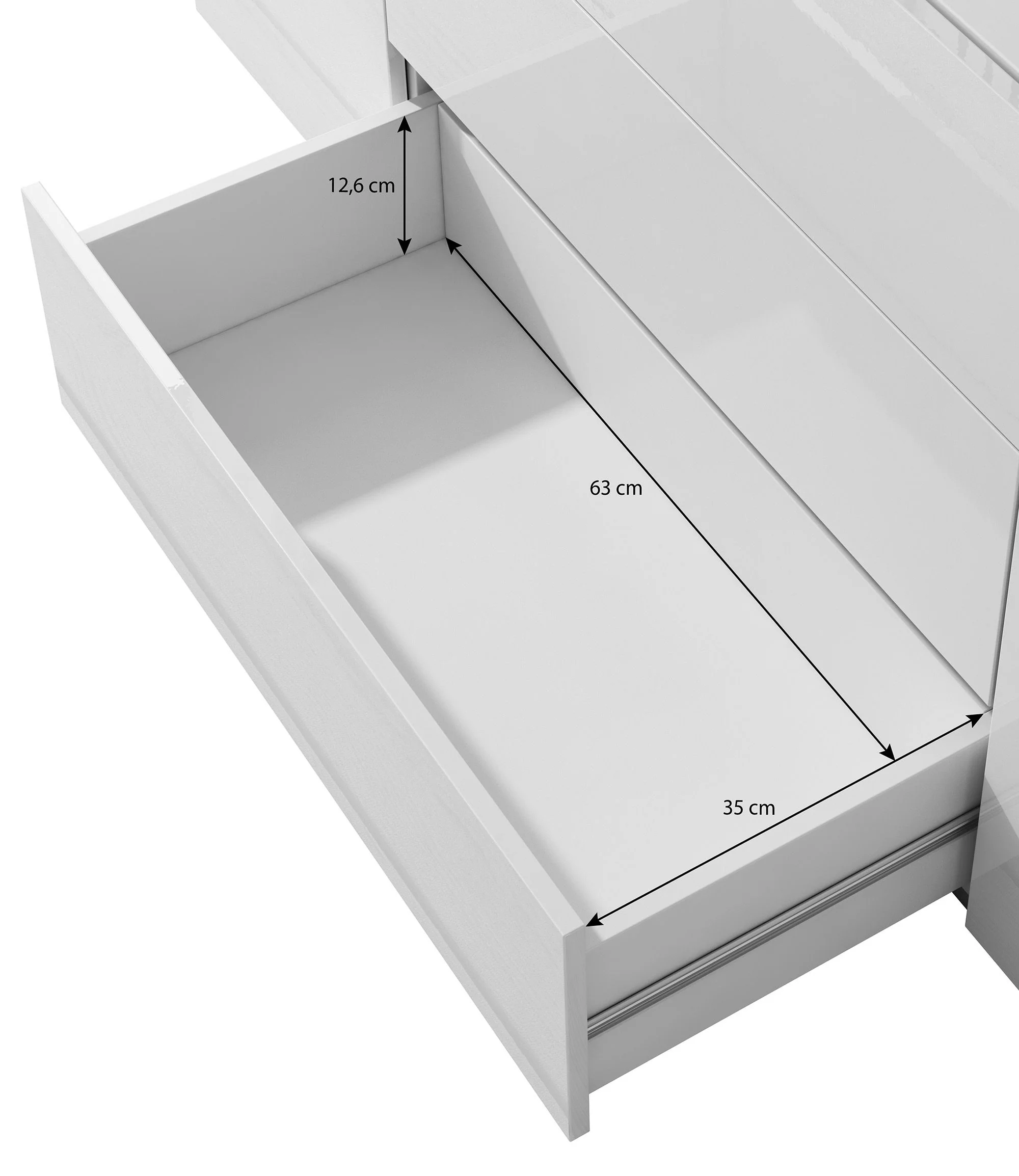 Bonzo - Dressoir - Wit - 150x39x68 cm - Image 6