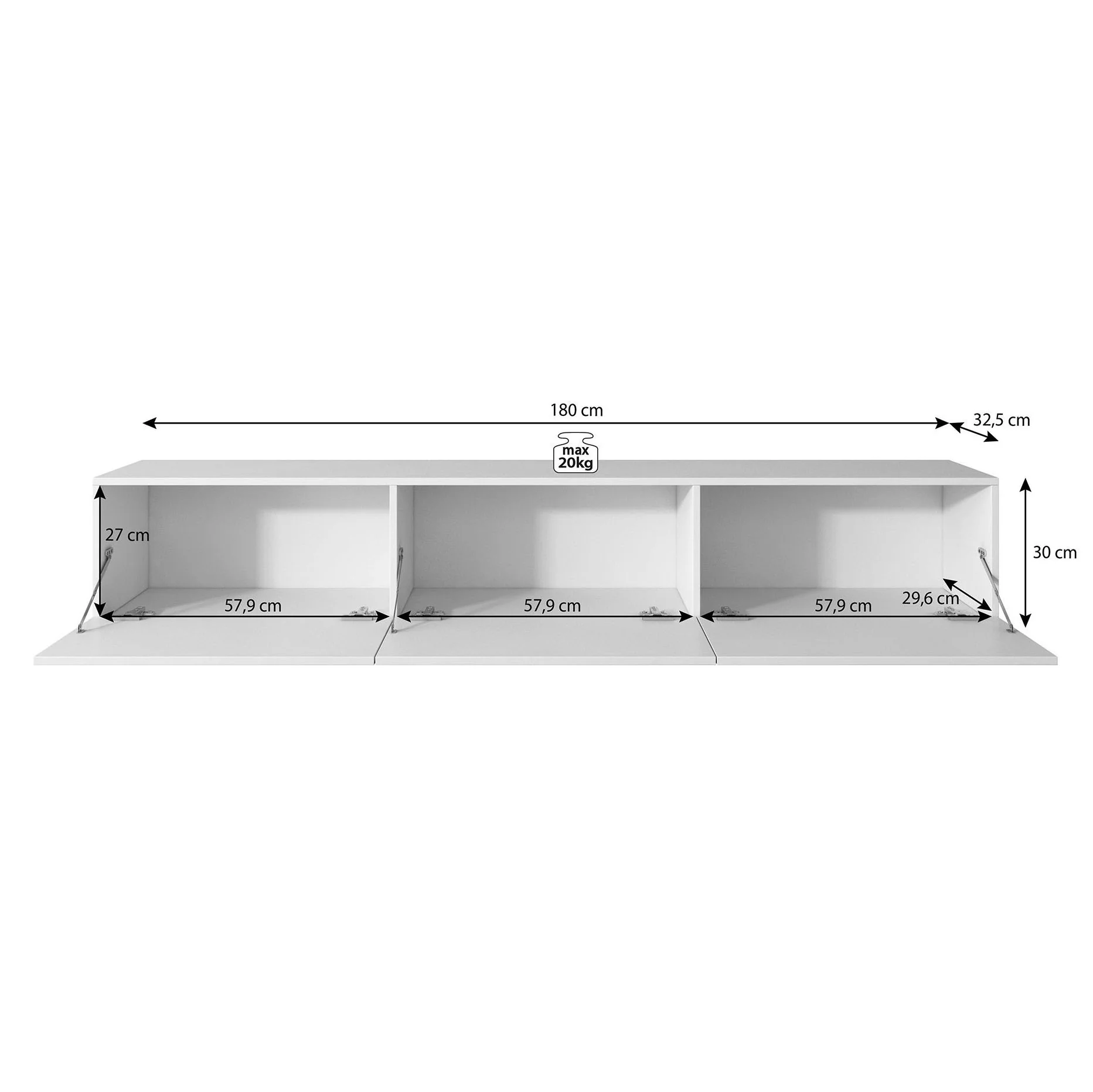 Bonzo - TV-Meubel - Beige - 180x33x30 cm - Image 6