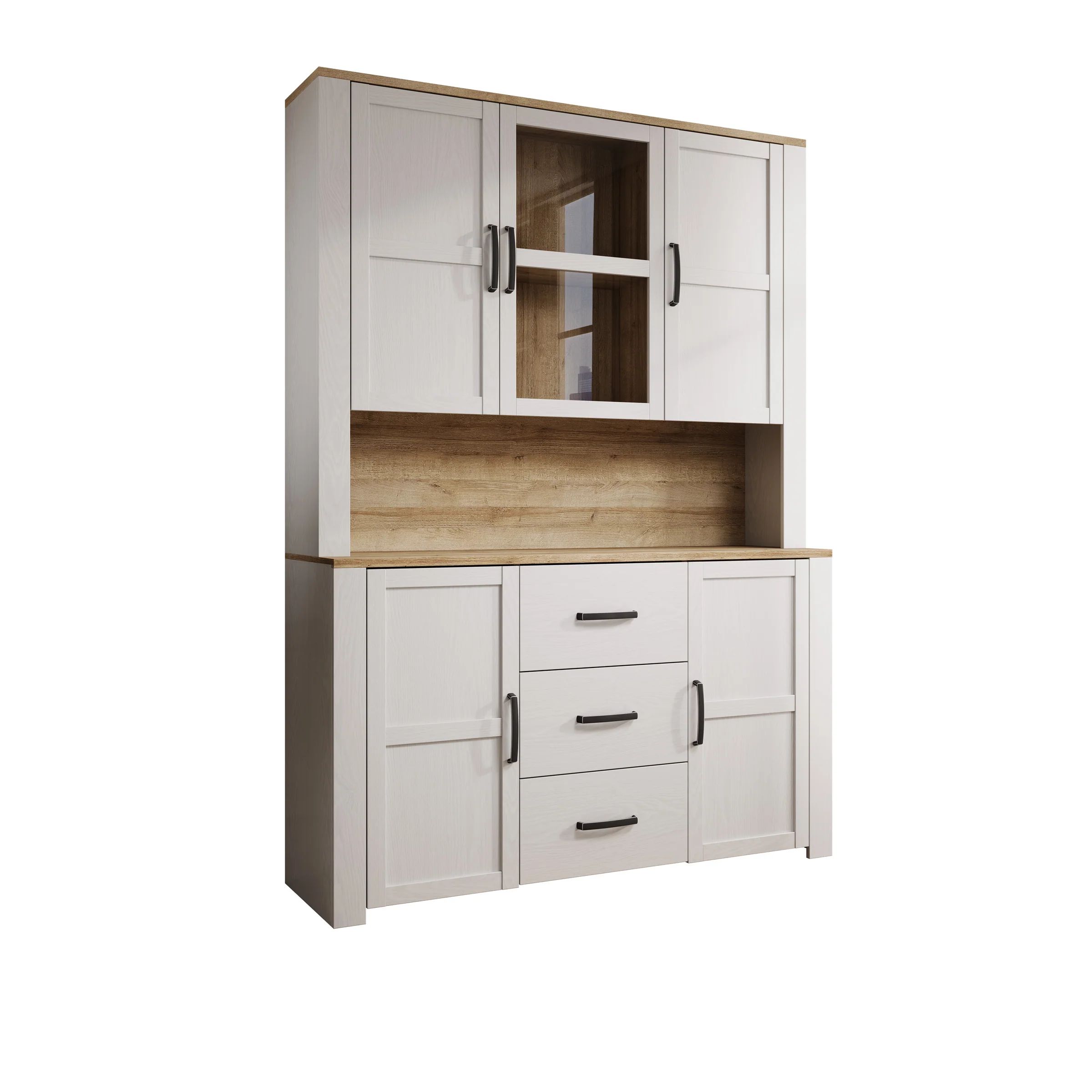 Borello - Buffetkast - Wit - 146x42x205 cm - Image 7