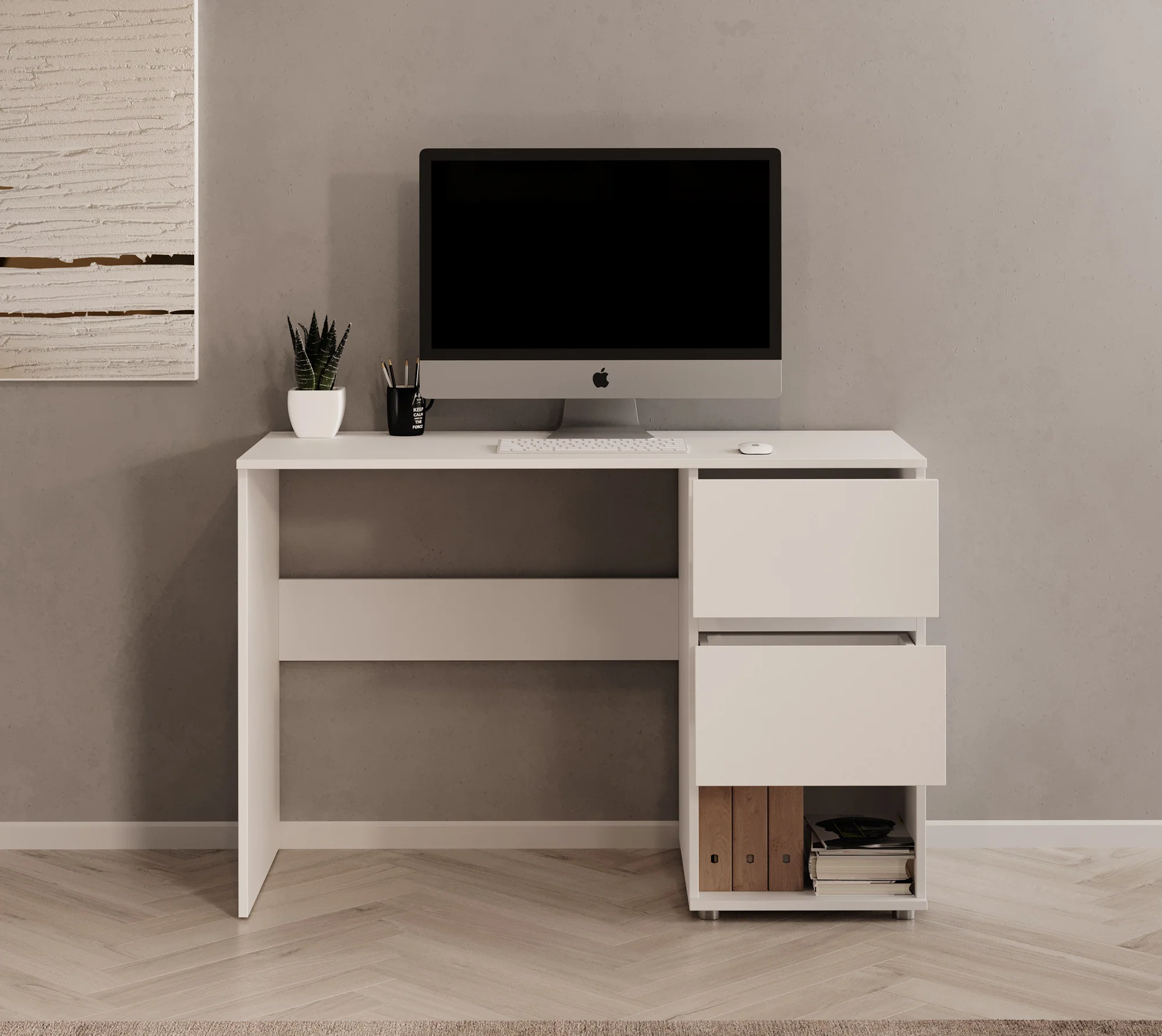 Brussel - Bureau - Wit - 115x50x77 cm - Image 2