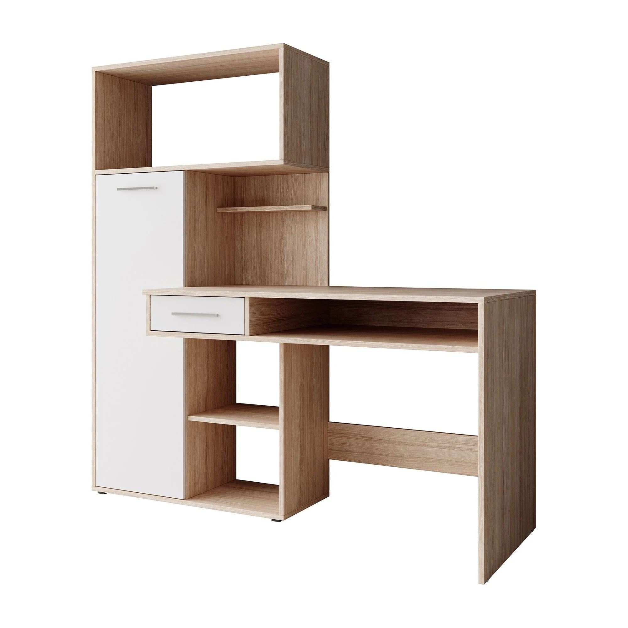 Harrah - Bureau - Eiken - Wit - 150 cm - Image 2