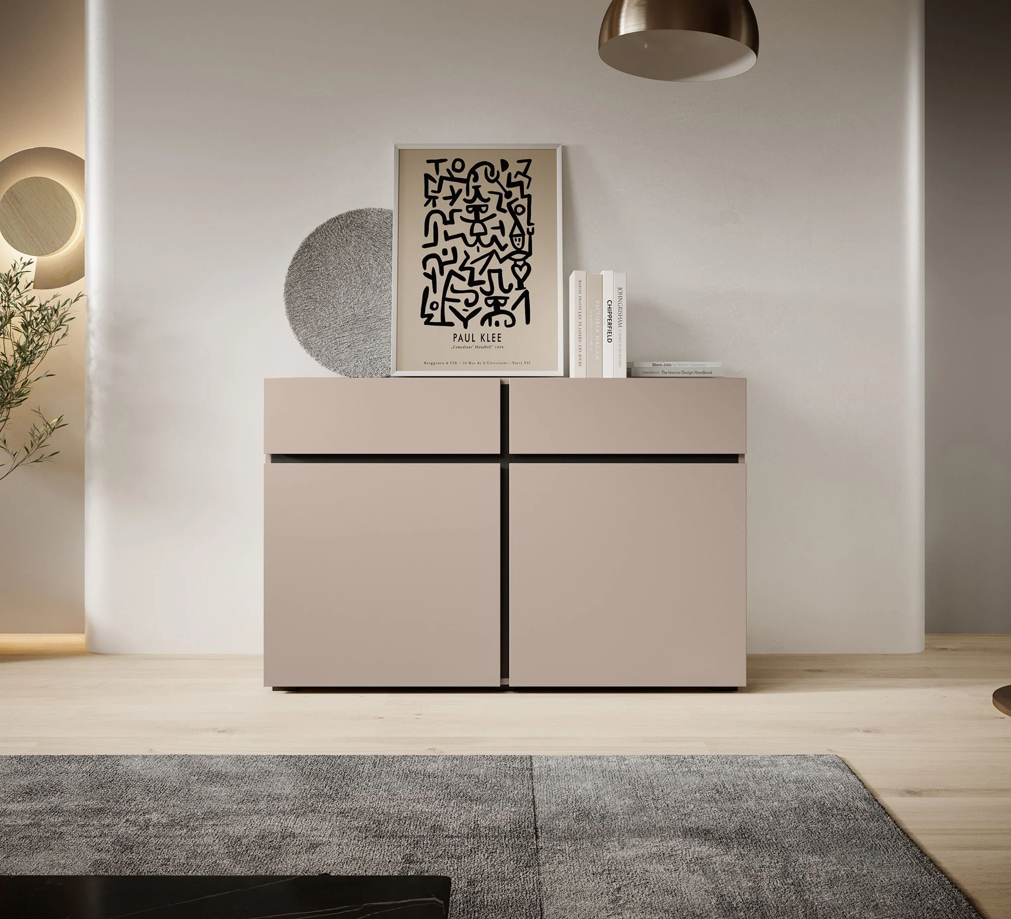 Cainan - Dressoir - Beige/zwart - 119x40x78 cm - Image 2