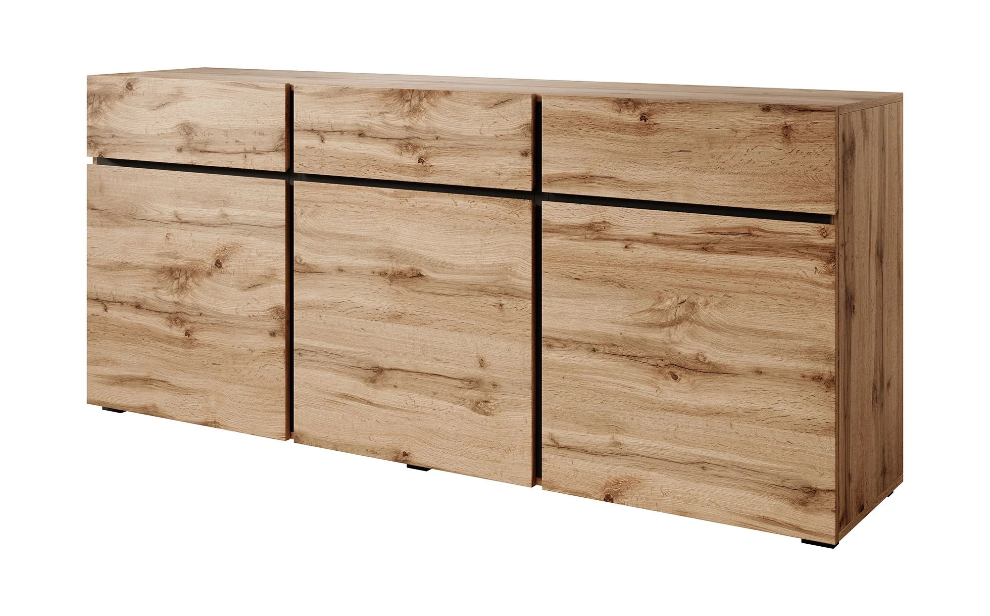 Cainan - Dressoir - Eiken/zwart - 180x40x78 cm - Image 7
