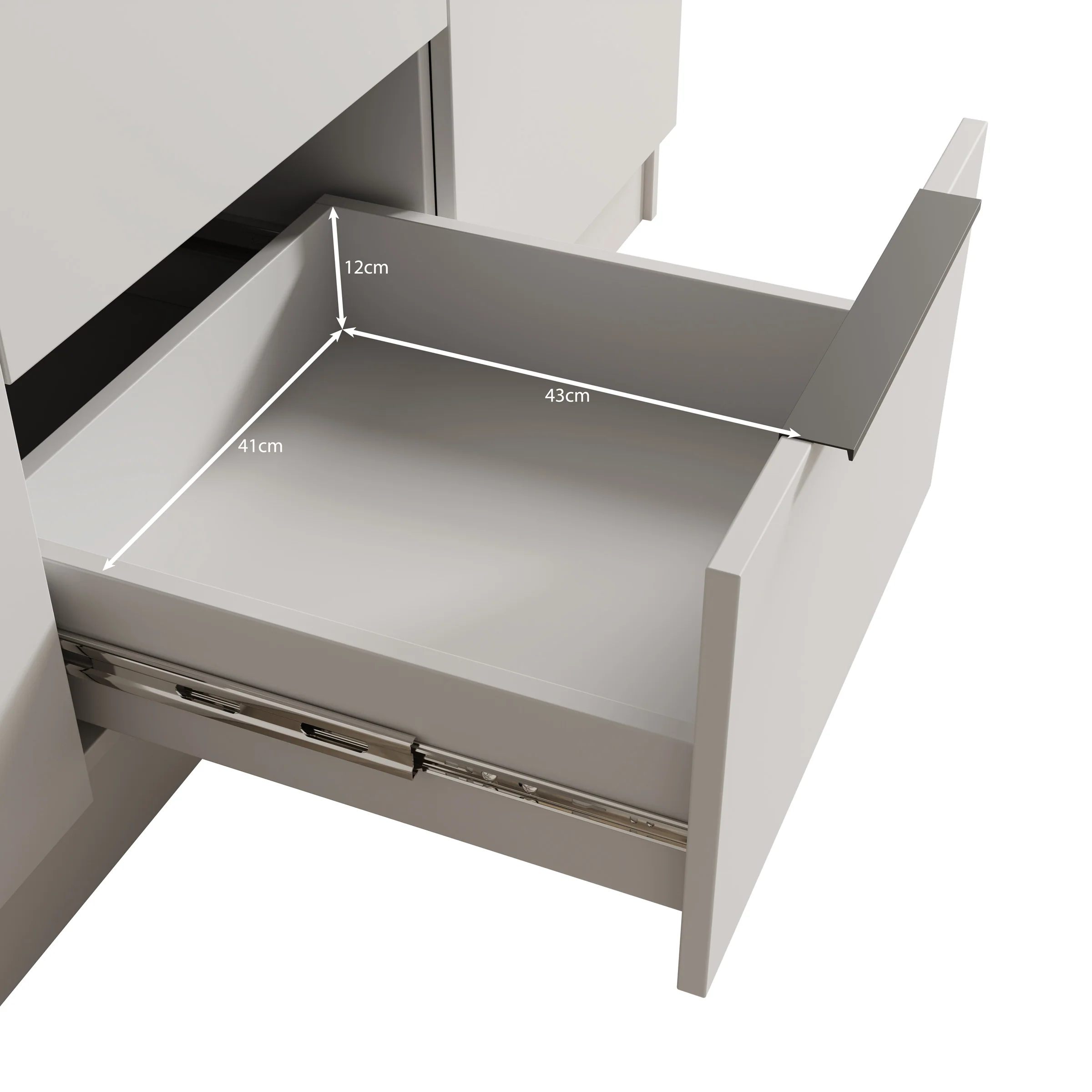 Caliero - Kledingkast 3-deurs - Wit - 150x60x216 cm - Image 6