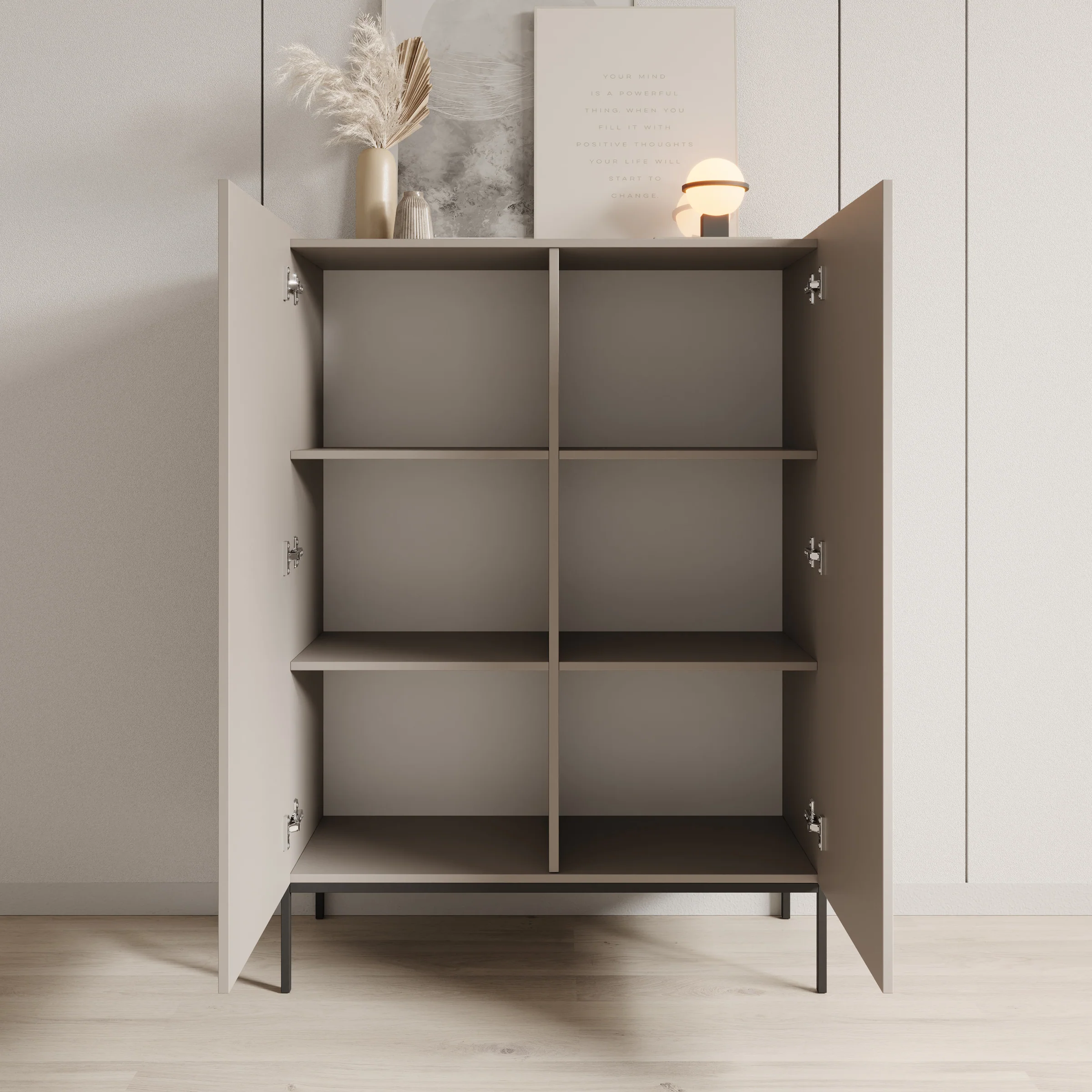 Capri - Dressoir - Beige - 100x42x140 cm - Image 2