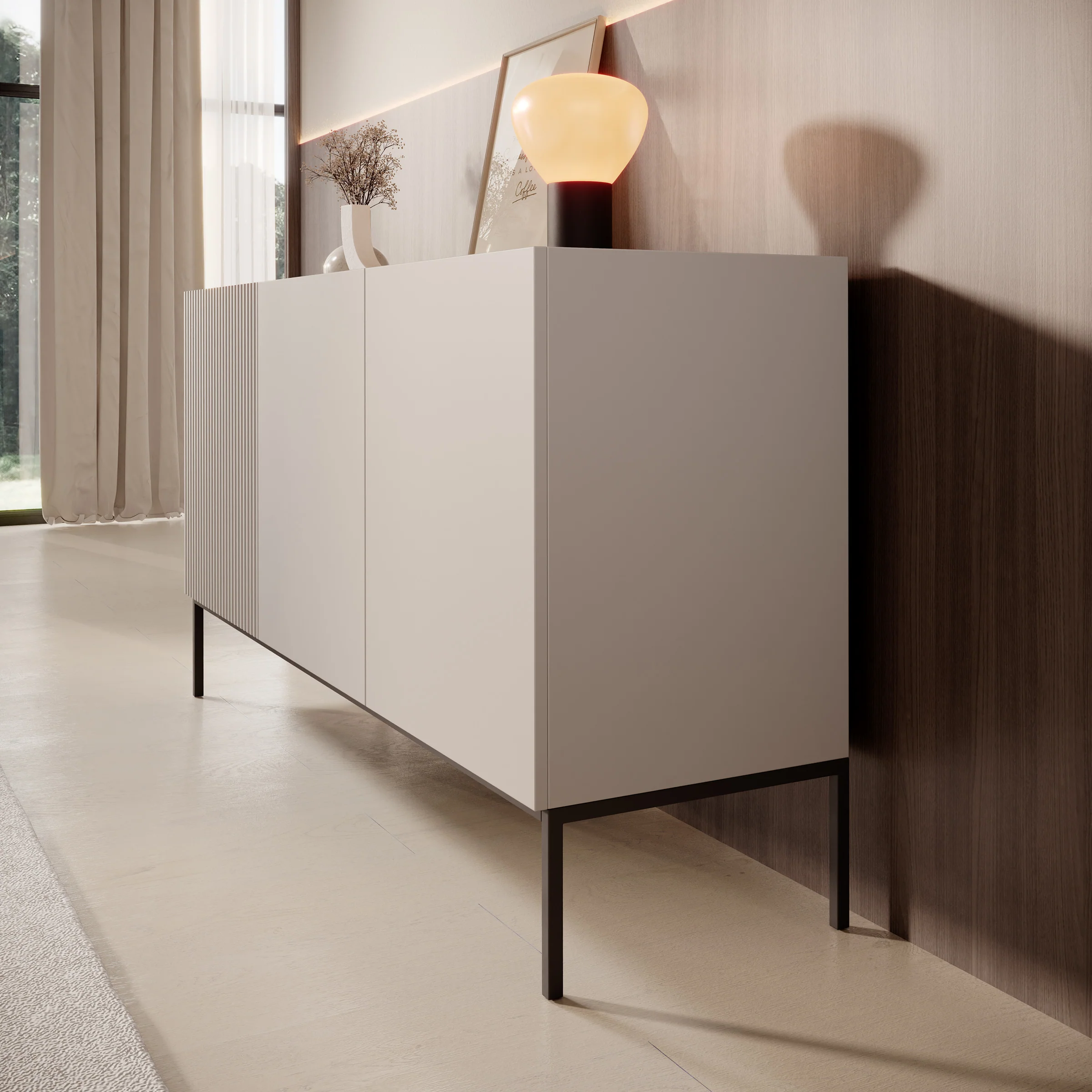 Capri - Dressoir - Beige - 150x42x80 cm - Image 4