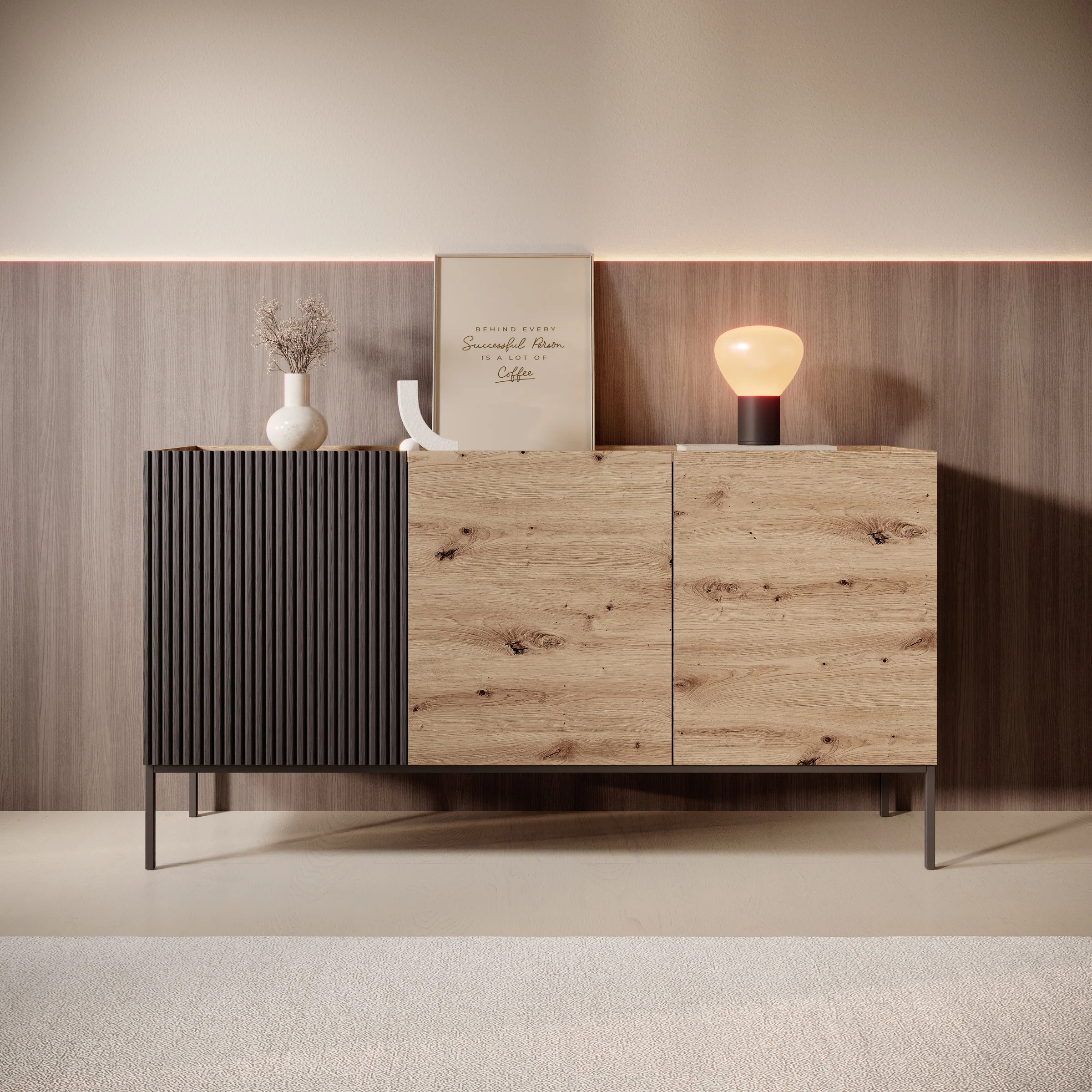 Capri - Dressoir - Eiken - 150x42x80 cm - Image 3