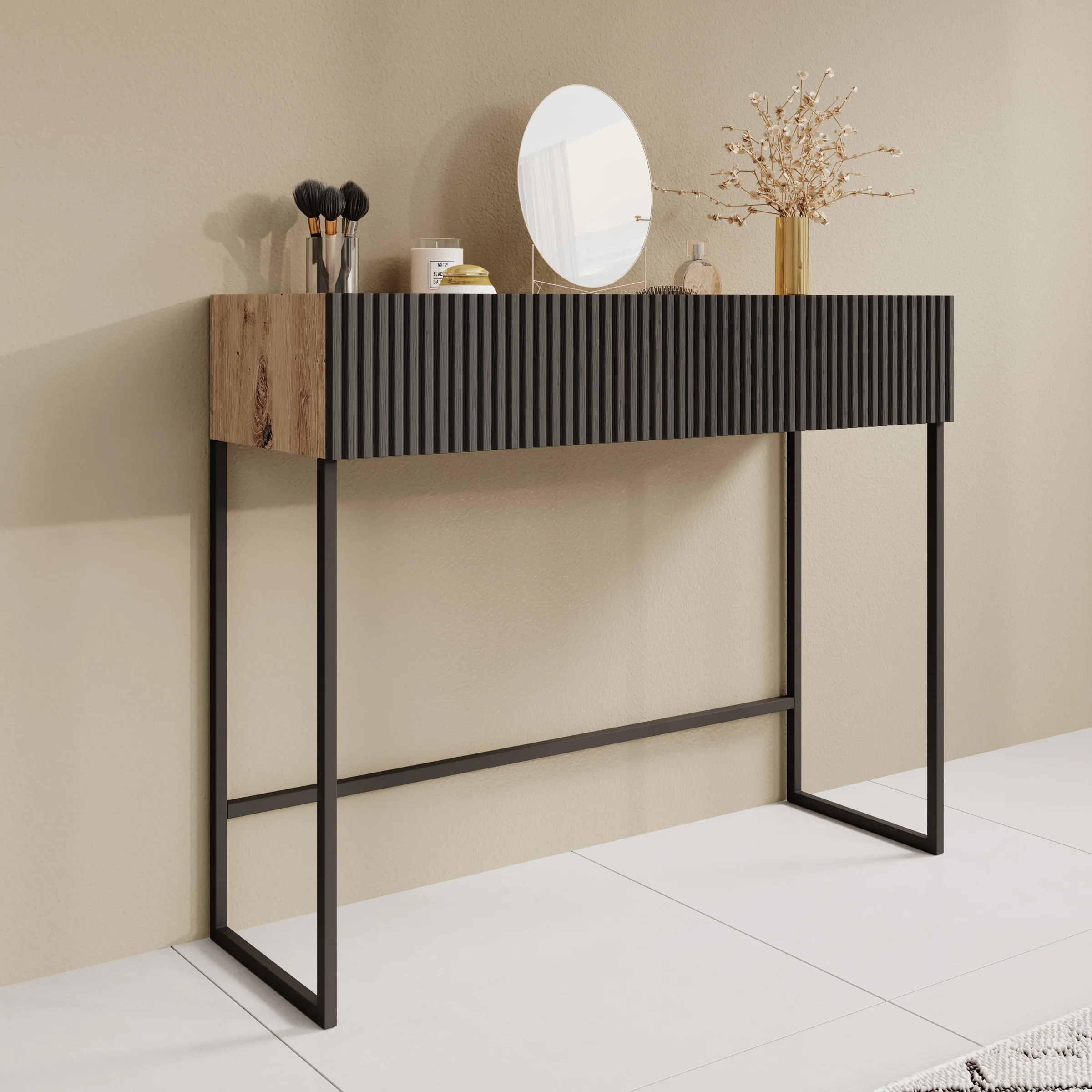 Capri - Kaptafel - Eiken - 100x32x80 cm