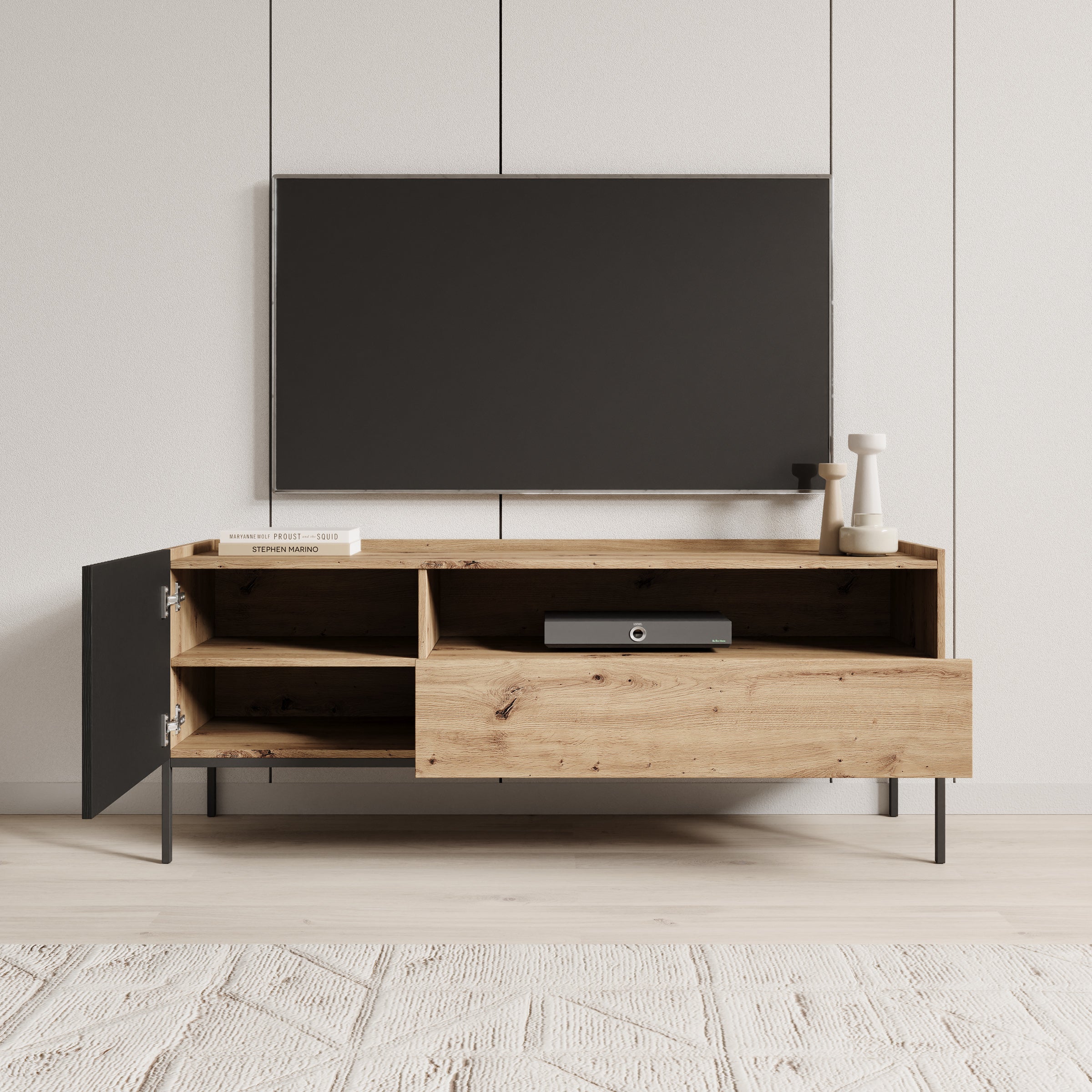 Capri - TV-Meubel - Eiken - 150x42x60 cm - Image 2
