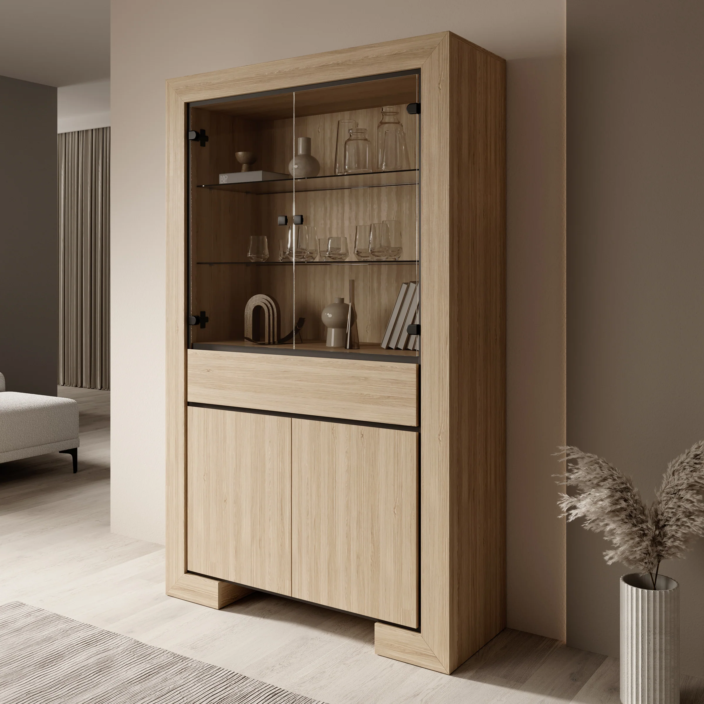 Cayuga - Buffetkast - Eiken - 113x41x185 cm