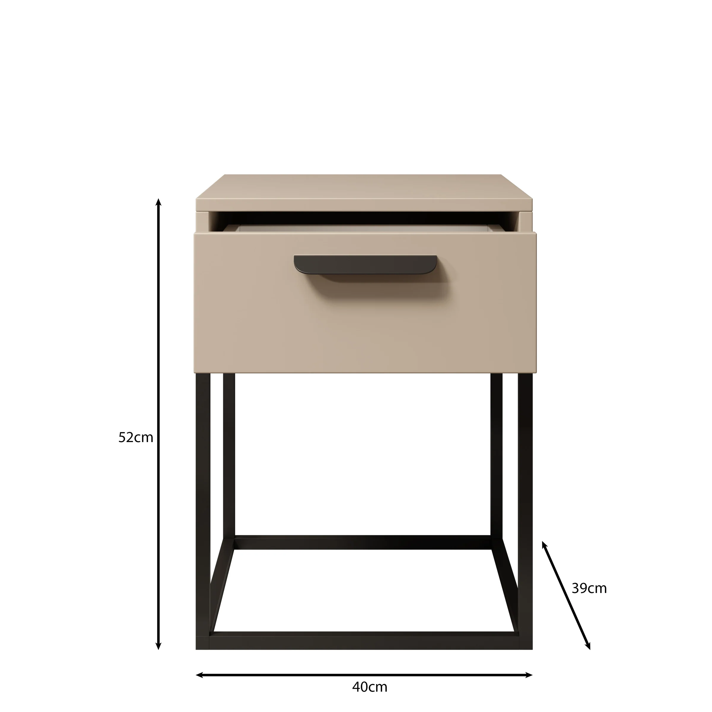 Cebu - Nachtkastje - Beige - 40x39x52 cm - Image 4
