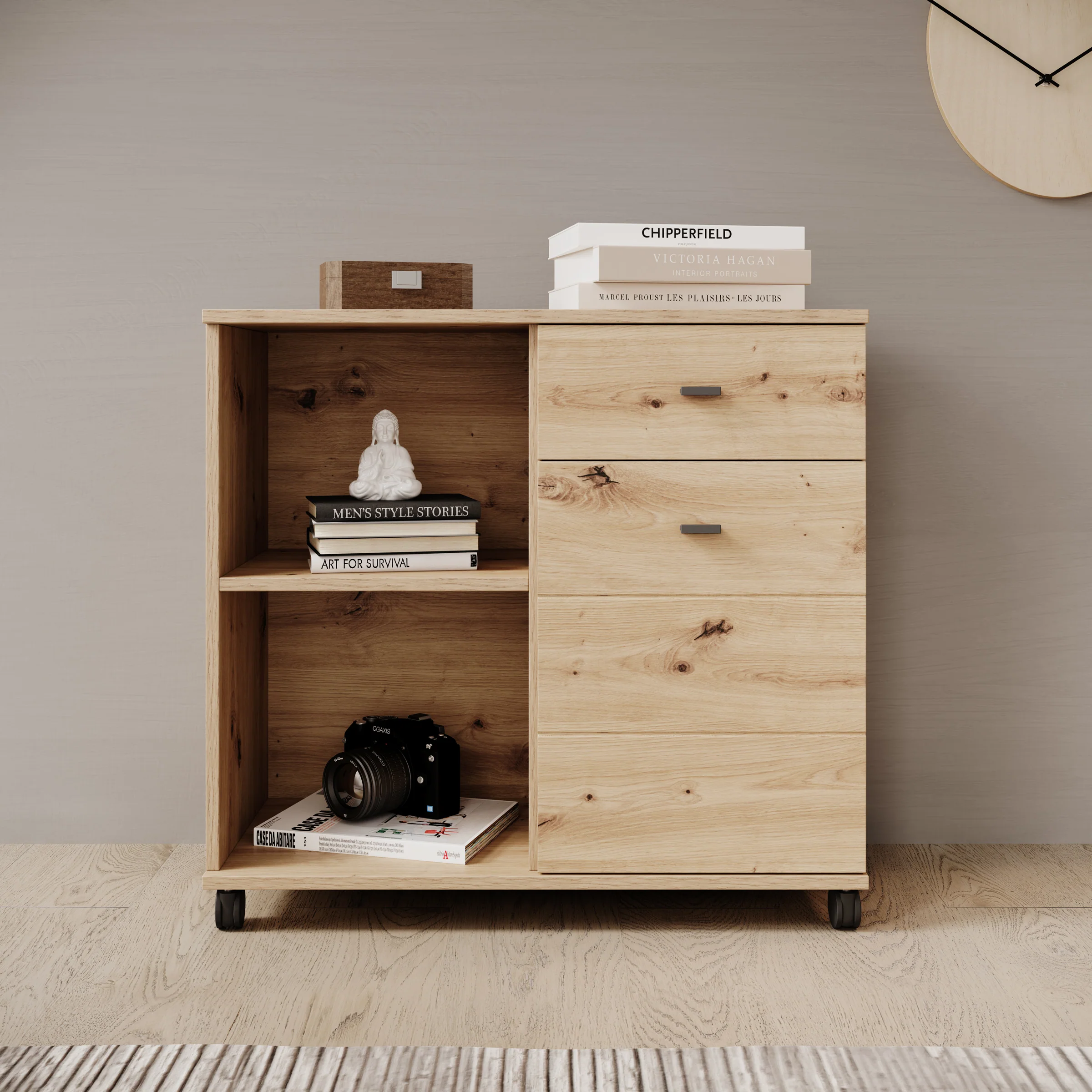 Celeste - Dressoir - Eikenpatroon - 77x35x73 cm - Image 3