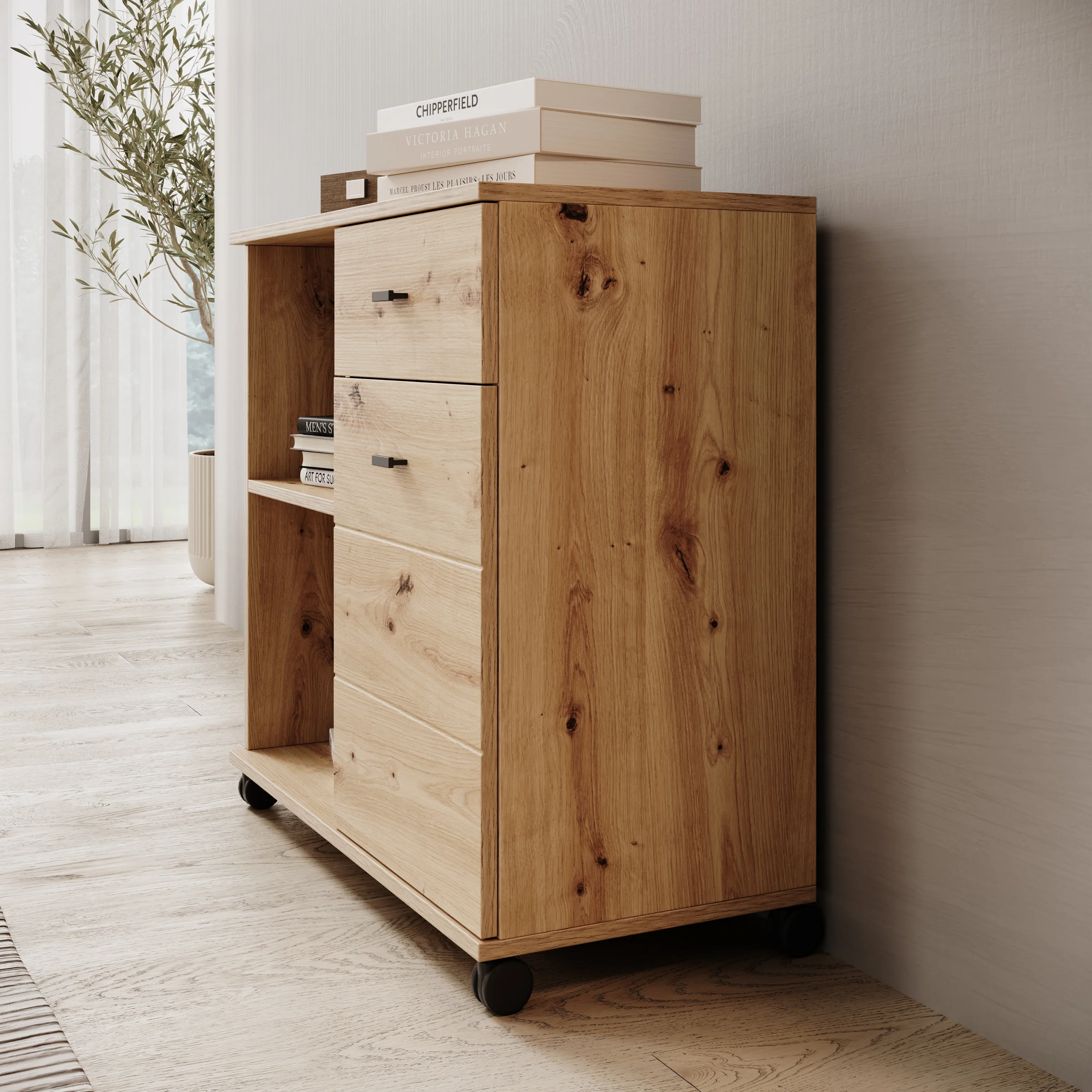 Celeste - Dressoir - Eikenpatroon - 77x35x73 cm - Image 4