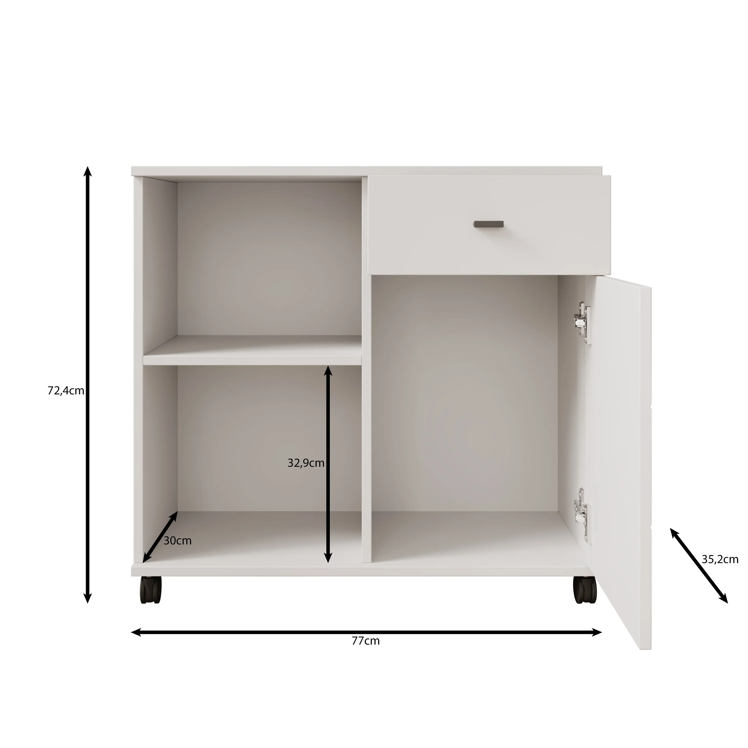 Celeste - Dressoir - Wit - 77x35x73 cm - Image 6