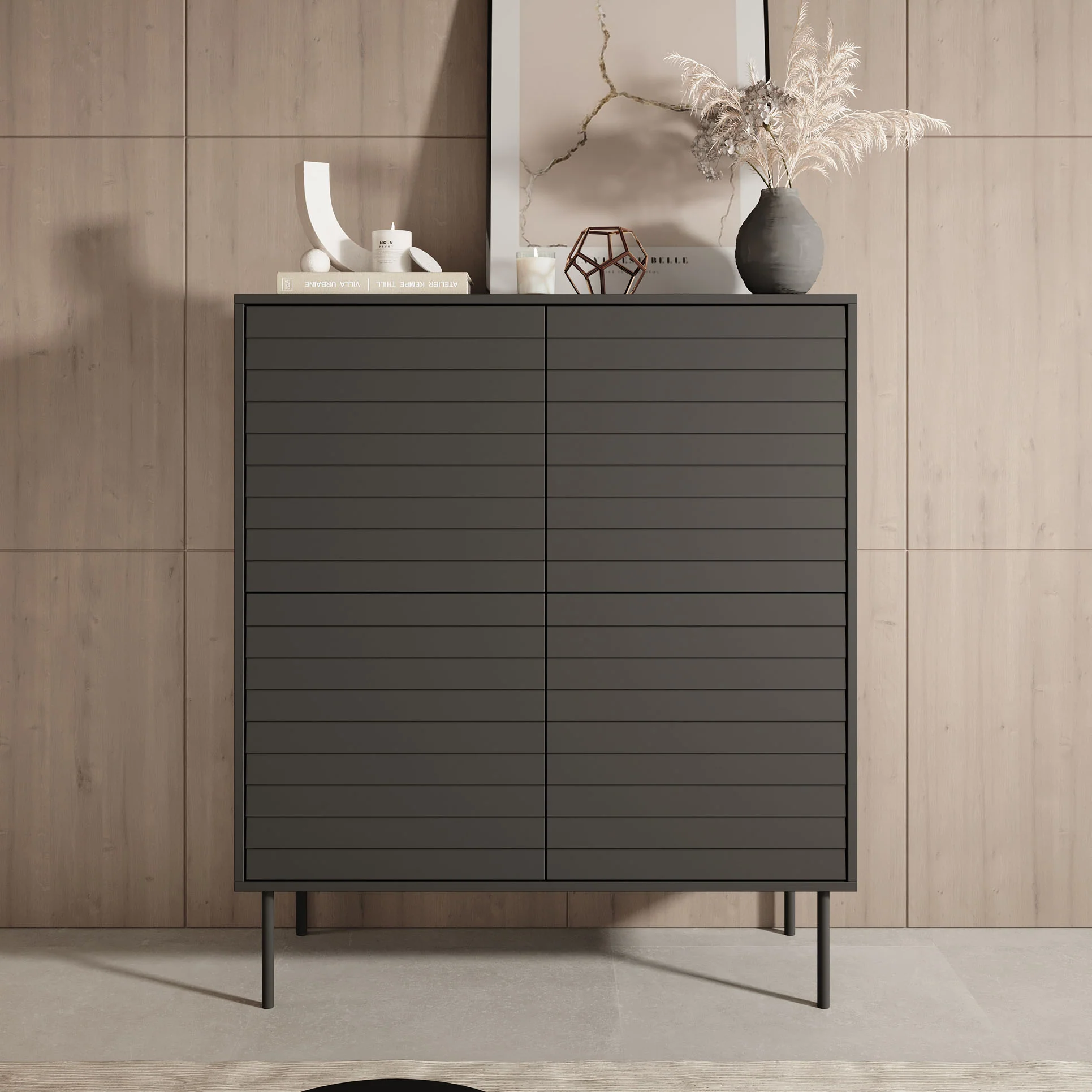Cordoba - Dressoir - Zwart - 102x40x118 cm - Image 3