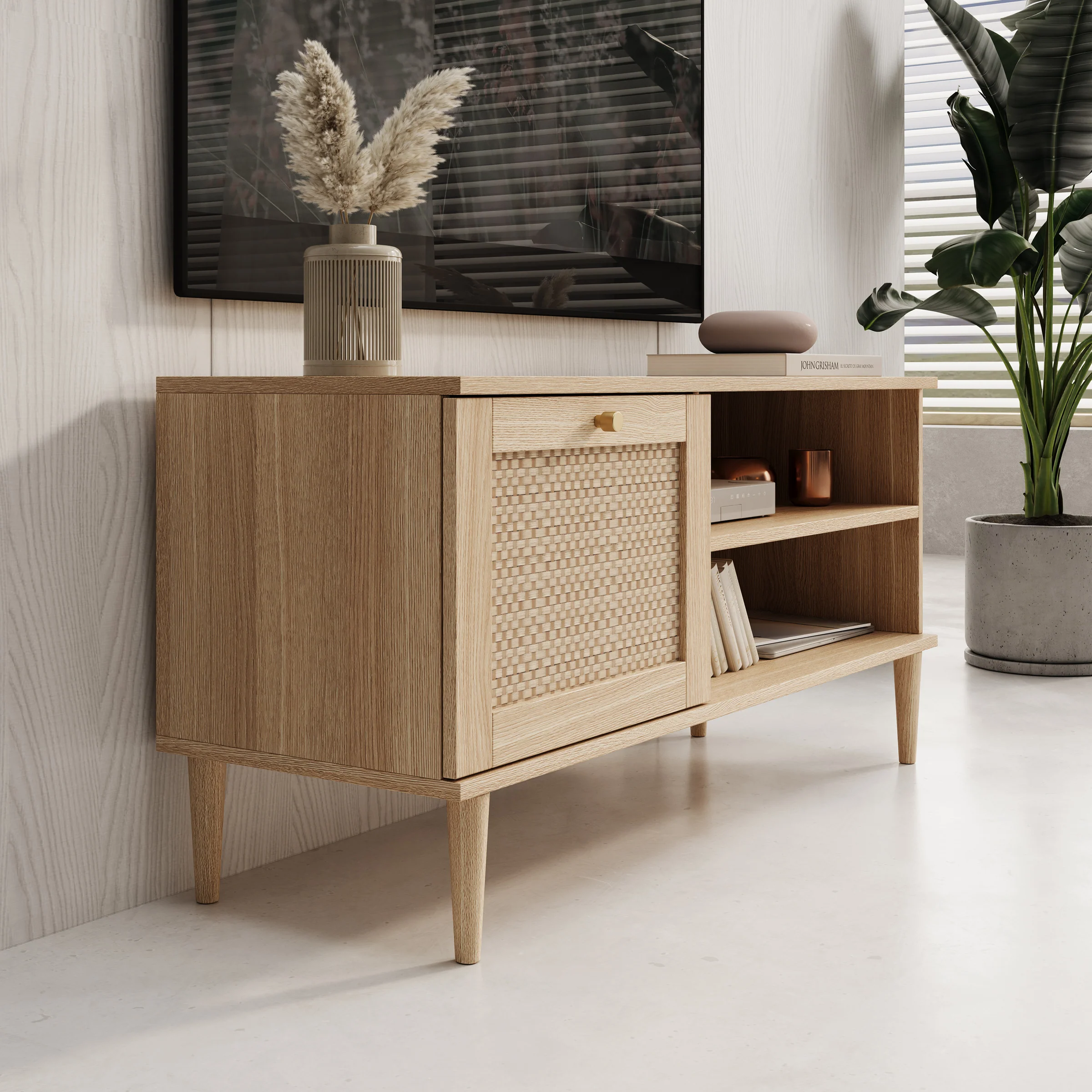 Crimson - TV-Meubel - Eiken - 120x41x58 cm - Image 4