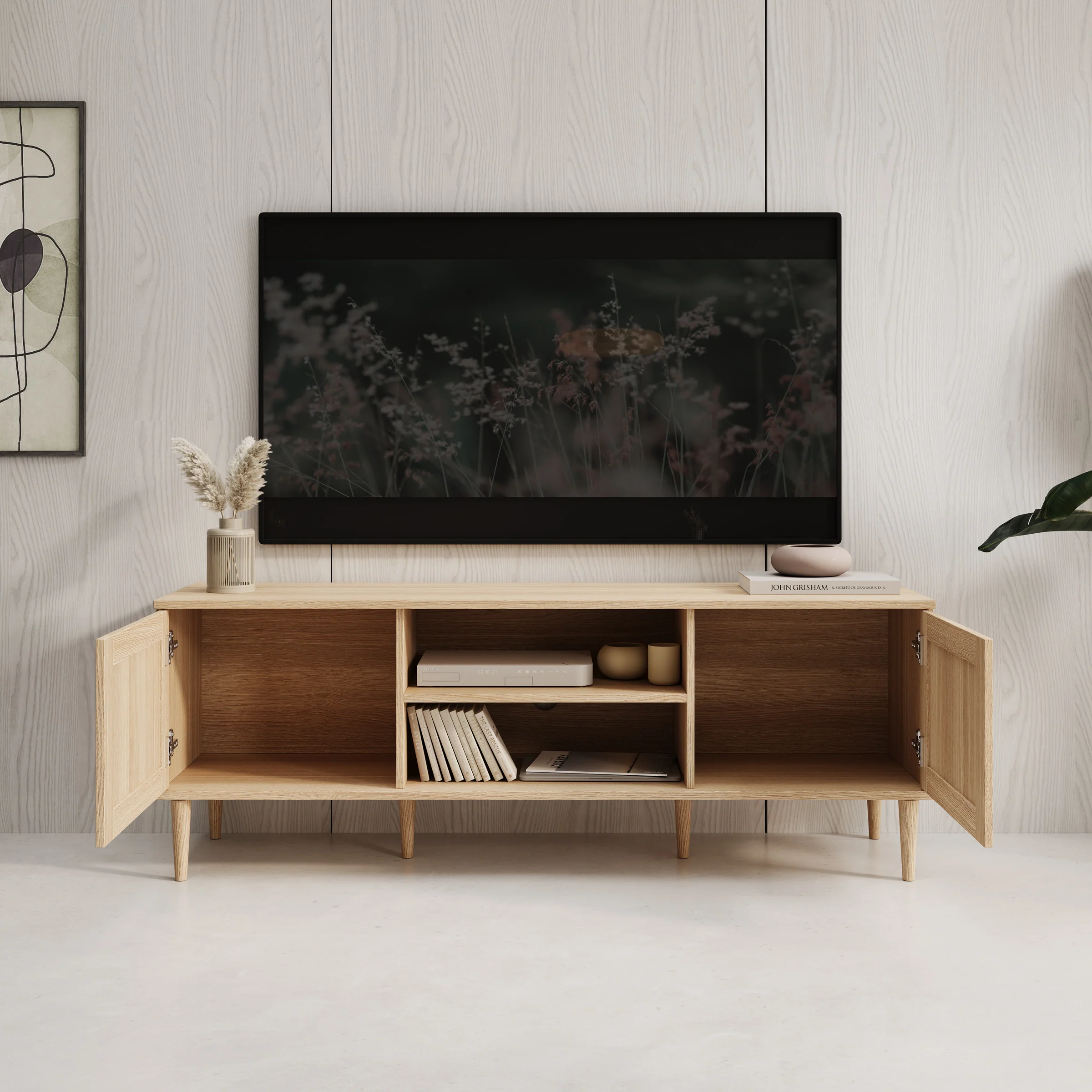 Crimson - TV-Meubel - Eiken - 160x41x58 cm - Image 2