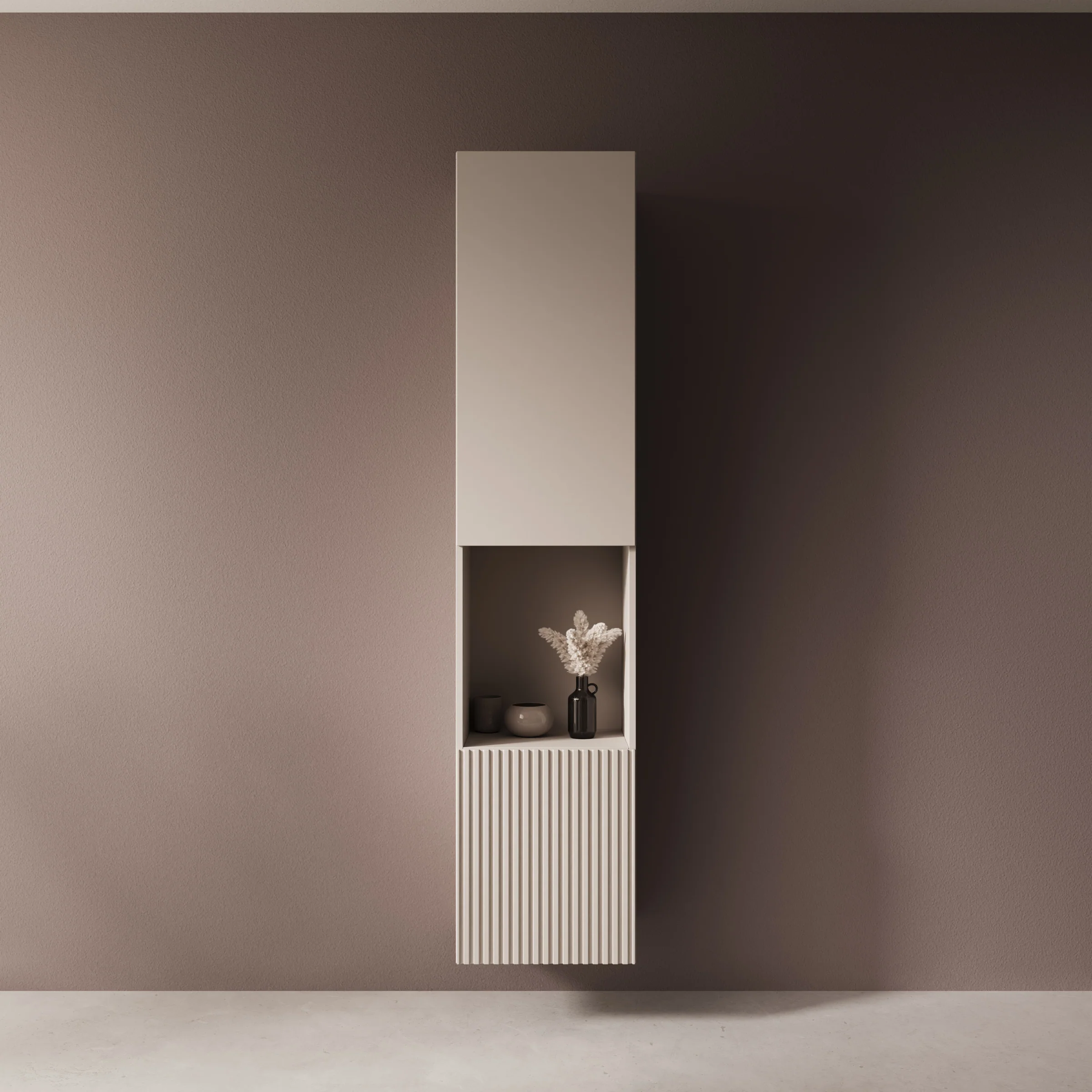 Cruzar 2 - Vitrinekast - Beige - 40x30x180 cm - Image 3