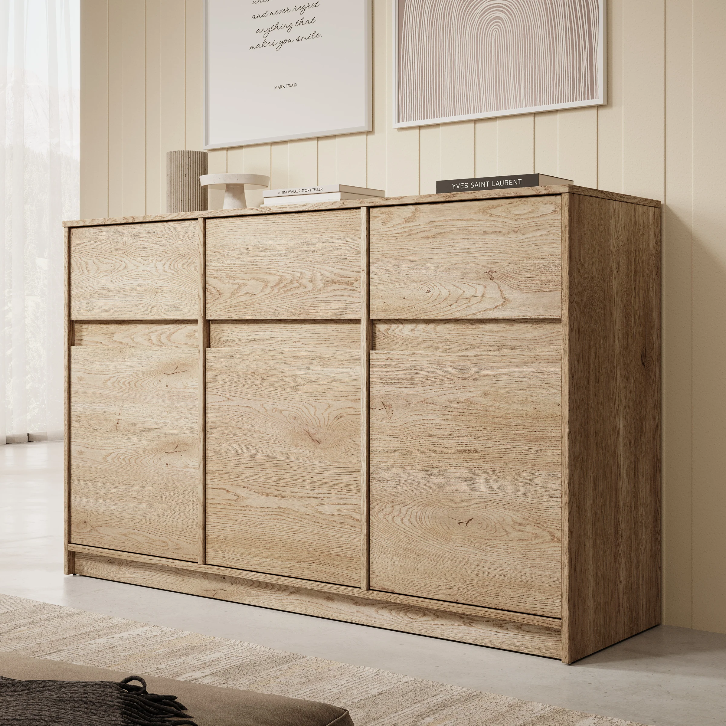 Cuarto 2 - Dressoir - Eiken - 138x40x87 cm